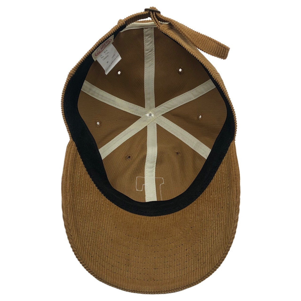 FULL COUNT(フルカウント) 6PANEL CORDS BASEBALL CAP F PATCH 6パネル コーデュロイ キャップ 6014 FREE ベージュ