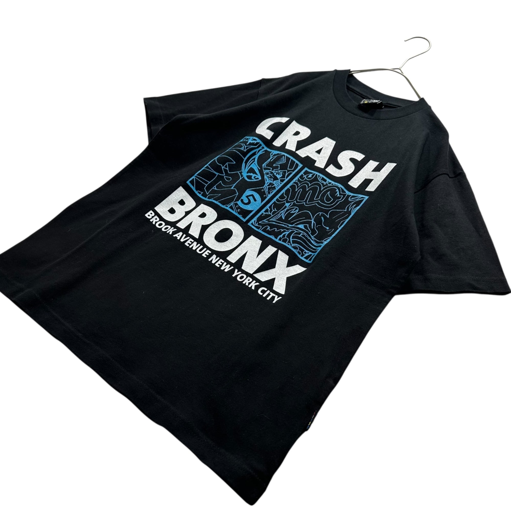 Brook Avenue(ブルックアベニュー) CRASH PRINT T-SHIRT クラッシュ プリント Tシャツ M ブラック