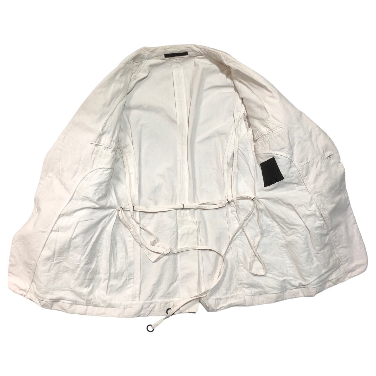 Y's for men(ワイズフォーメン) 90's ~ 00's cotton bondage jacket コットン ボンテージ ジャケット SIZE 1(S~M程度) オフホワイト