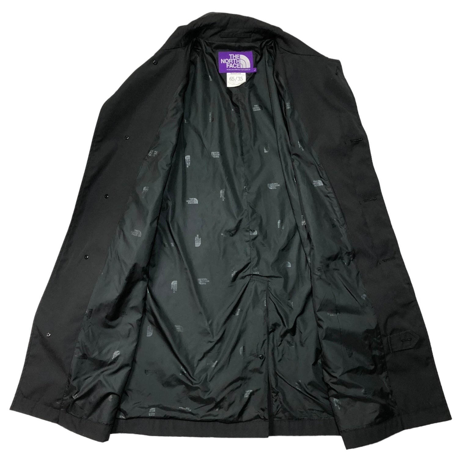 THE NORTH FACE PURPLE LABEL(ノースフェイスパープルレーベル) 65/35 Soutien Collar Coat ステンカラーコート NP2111N L ブラック nanamica ナナミカ