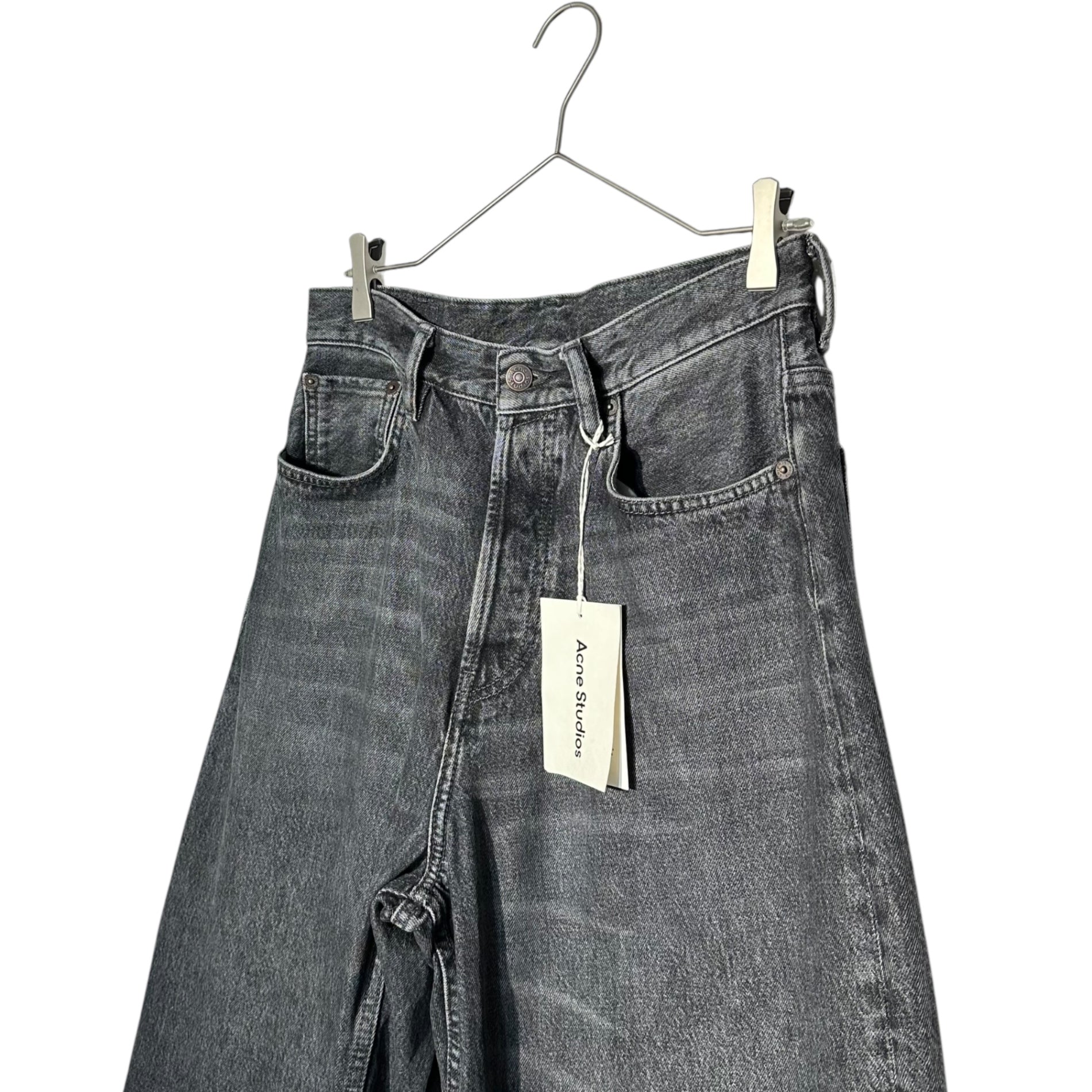 Acne Studios(アクネストゥディオズ) 1989 Ash Black バギー ヴィンテージブラック デニム パンツ B00322 28/30 ブラック ワイド