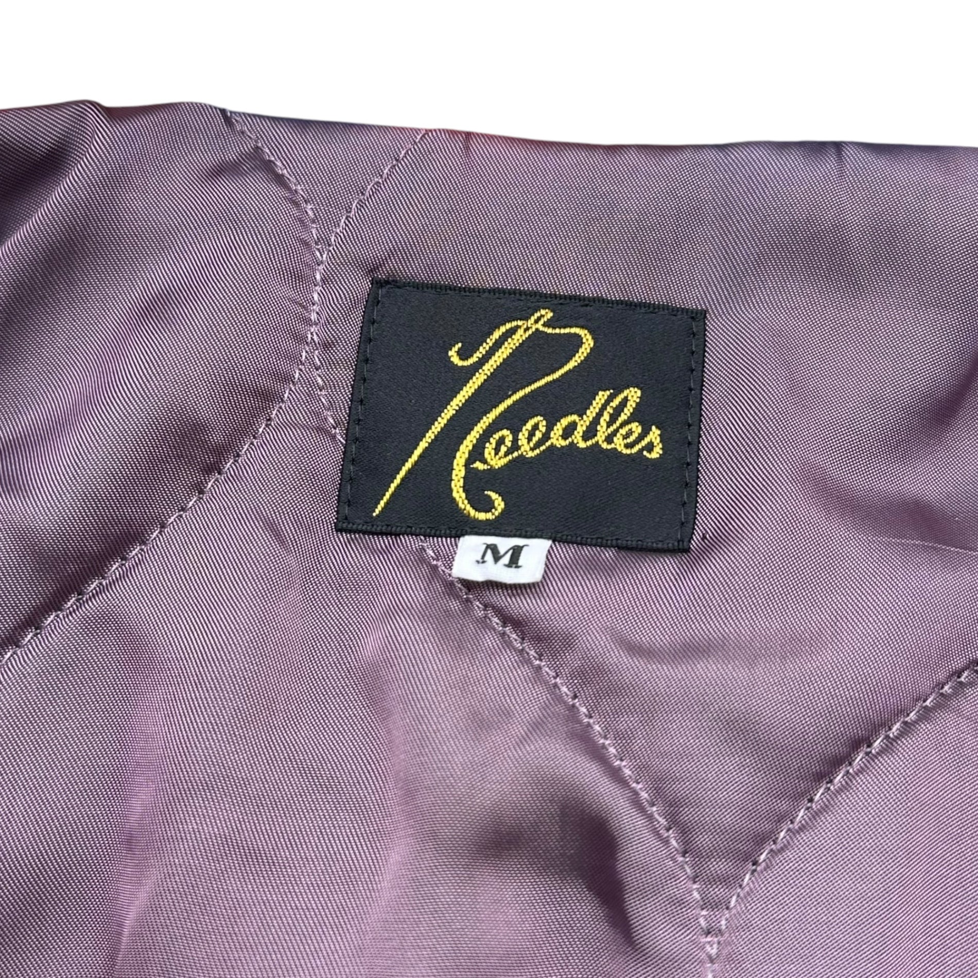 NEEDLES(ニードルズ) COACH JACKET NYLON OXFIRD CLOTH PRINTED コーチ ジャケット ナイロン オックスフォード クロス プリント LQ155 M レッド×ネイビー 中綿 総柄