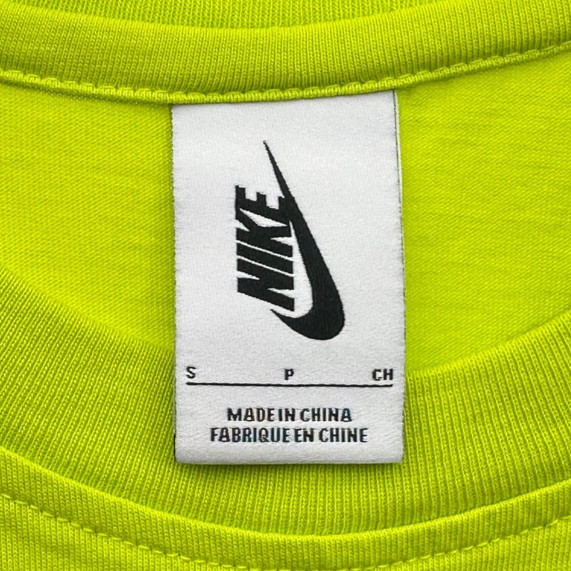 NIKE×Off-White(ナイキ×オフホワイト) NRG A6 Tee "Lime Green" トロンプルイユ Tシャツ BQ0827-389 S ライムグリーン コラボ