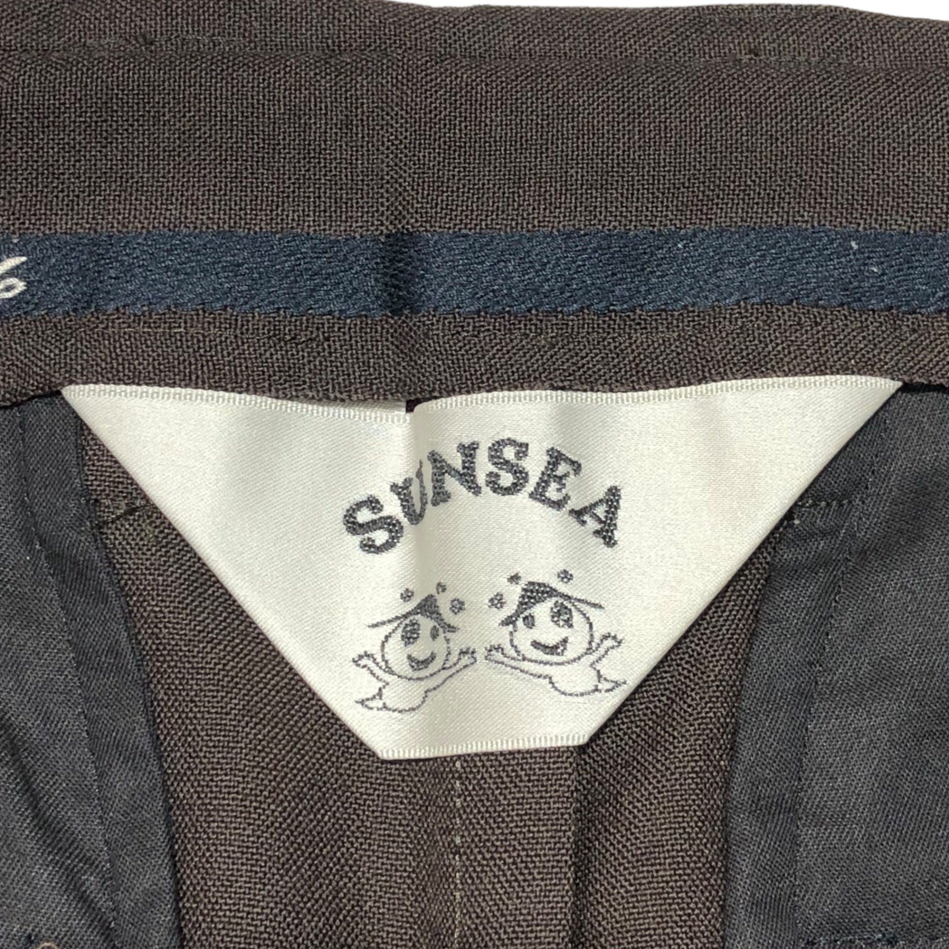 SUNSEA(サンシー) 22SS N.M OXFORD w/耳 TEKETEKE PANTS ナイスマテリアル オックスフォード テケテケパンツ 22S41 2(M) ブラウン