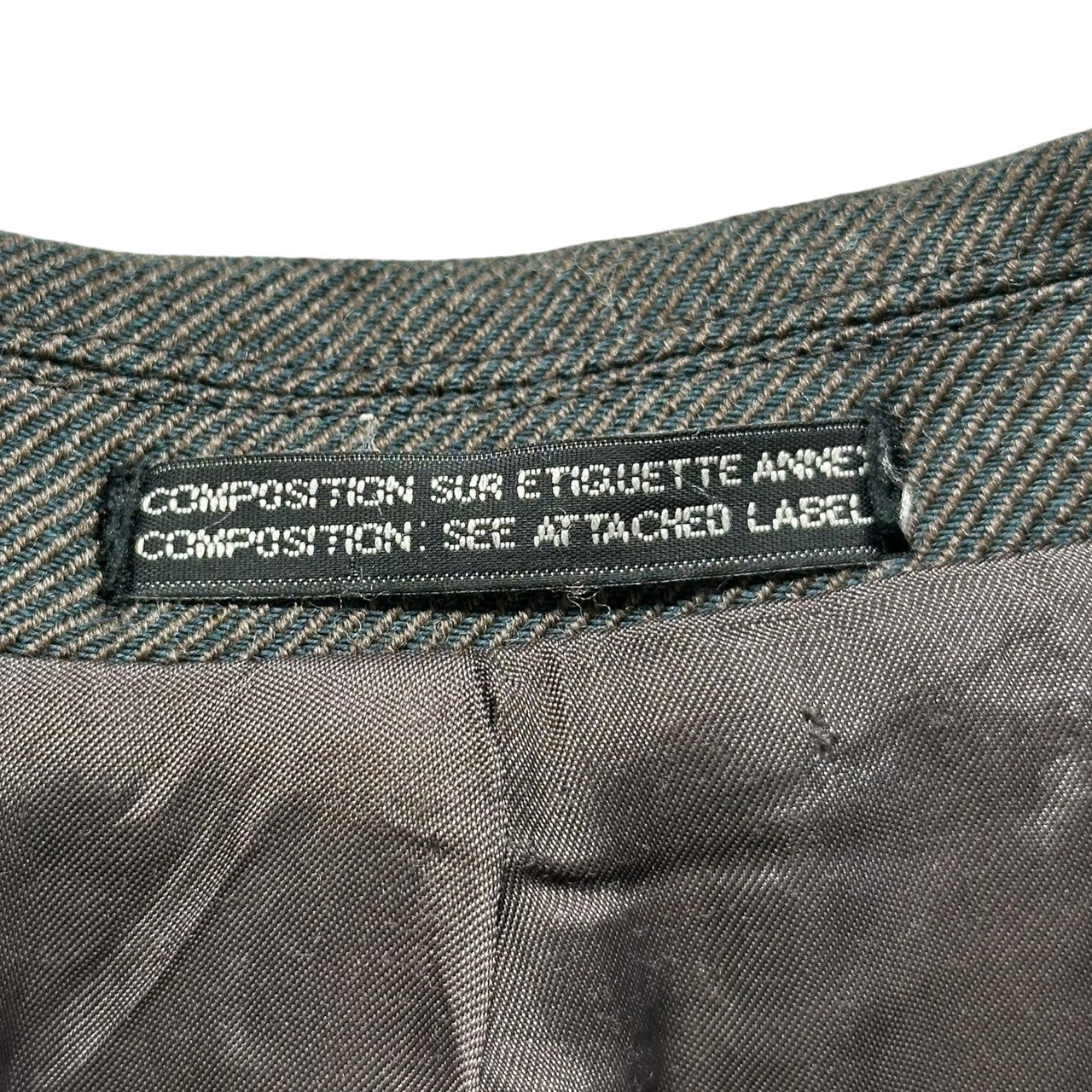 SO by alexander van slobbe(ソーバイアレクサンダーヴァンスロベ) 1993~1994’s Archive Wool padded jacket アーカイブ ウール パテッド ジャケット M グレー 90's 90年代 初期 2B テーラード