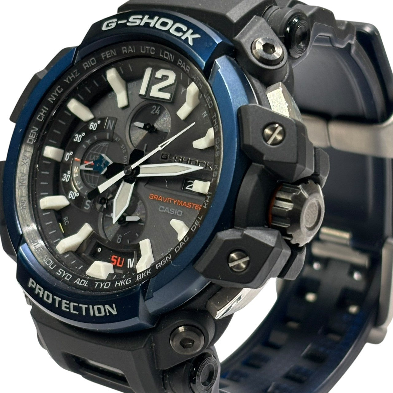 CASIO(カシオ) G-SHOCK MASTER OF G - AIR GRAVITYMASTER ジーショック グラビティマスター 電波ソーラー 腕時計 GPW-2000-1A2JF ブラック×ネイビー GPS Bluetooth 電波ソーラー アナログ