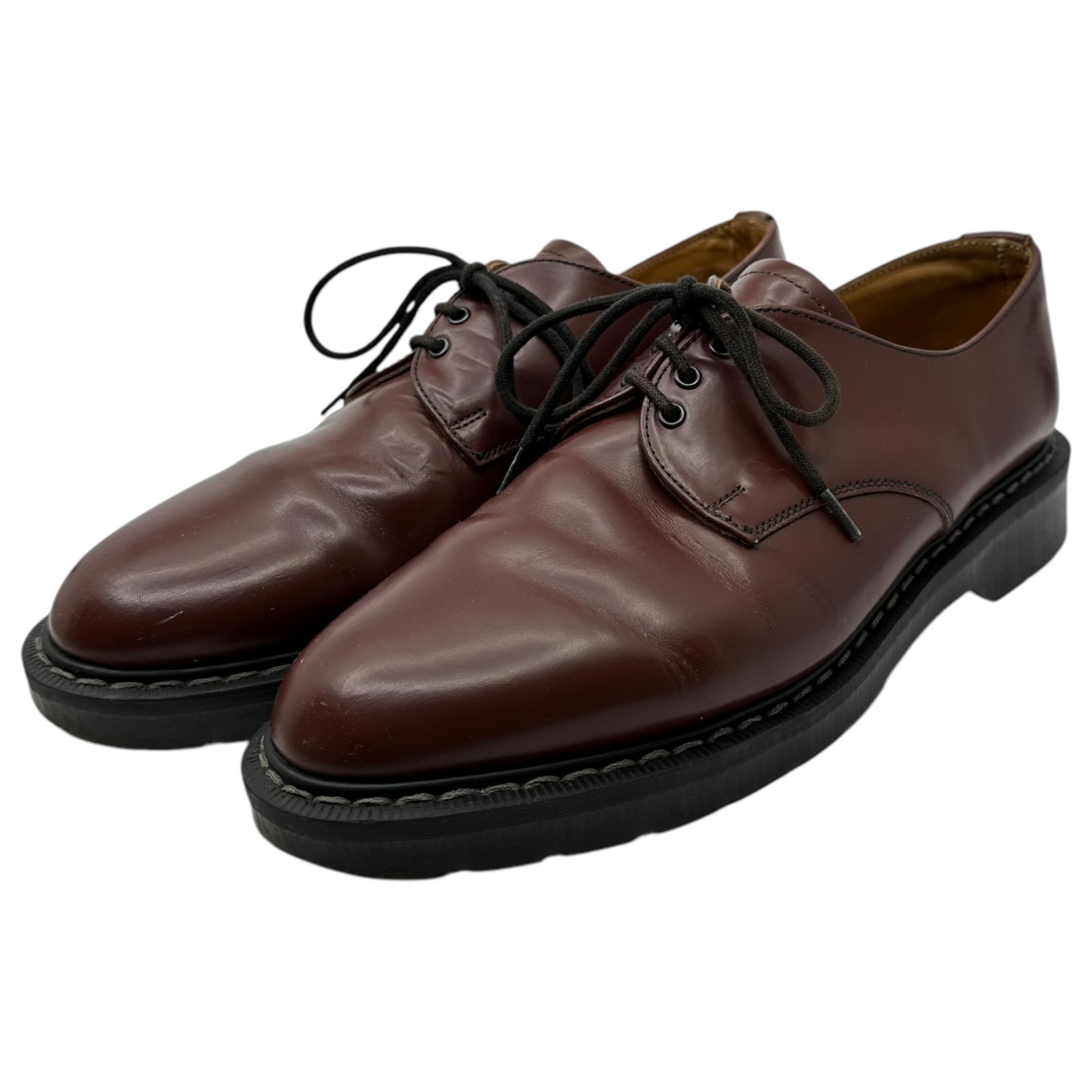 SOLOVAIR(ソロヴェアー) England made Oxblood Hi-Shine Gibson Shoe オックスフォード ハイシャイン レザー ギブソン シューズ 995 8(27cm程度) ブラウン 3 Eye 3ホール レザー 2488