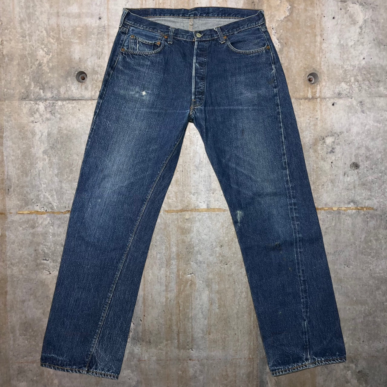 Levi's(リーバイス) 70's 66前期501vintage denim pants/ヴィンテージデニムパンツ/ストレート 表記無し(W37程度) インディゴ/濃紺 1975年1月製造 70年代 70s スモールe 赤耳