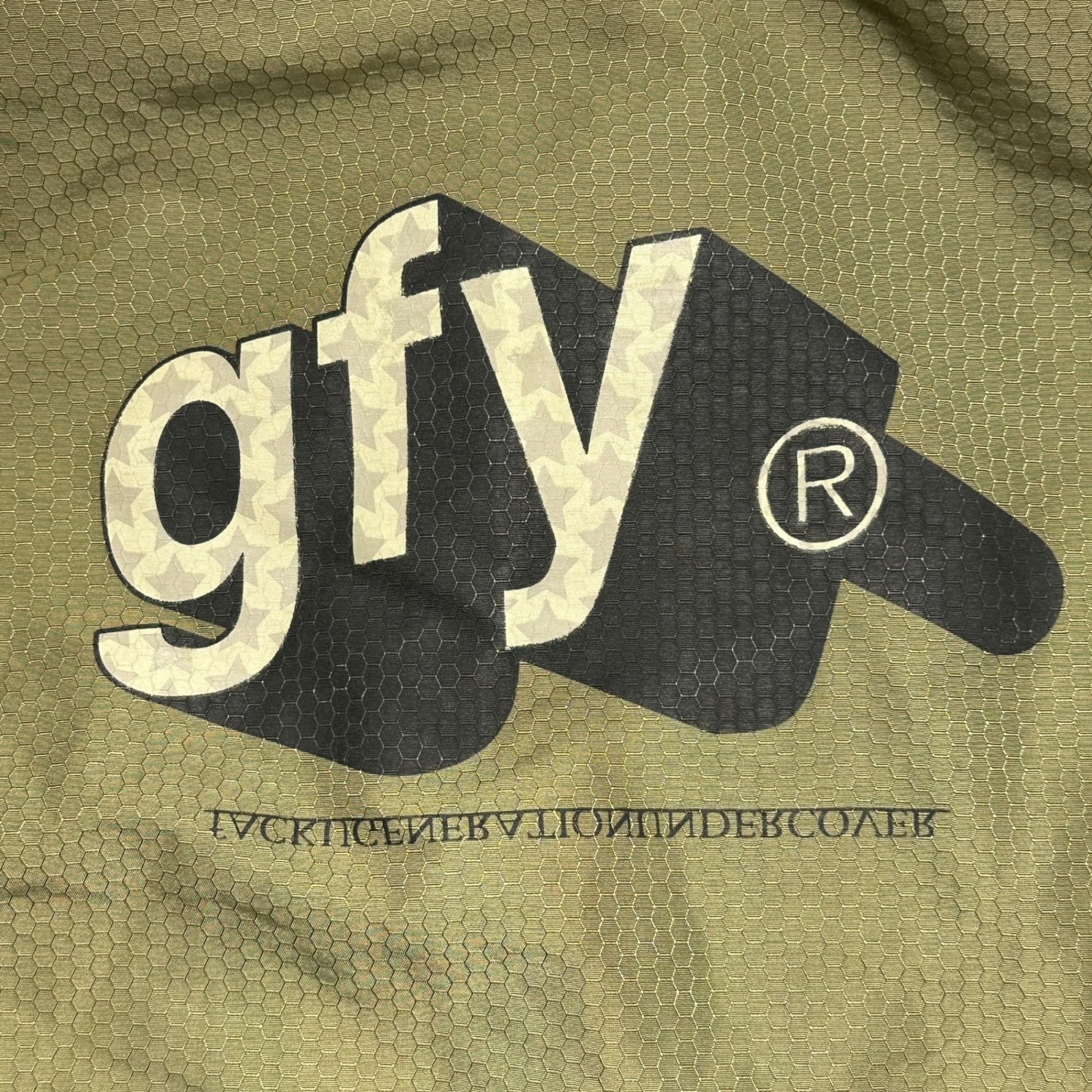 UNDERCOVER(アンダーカバー) 00AW “MELTING POT” gfy Military Nylon Jacket メルティングポット期 ミリタリー ナイロン ジャケット D203 M オリーブ アーカイブ 00s