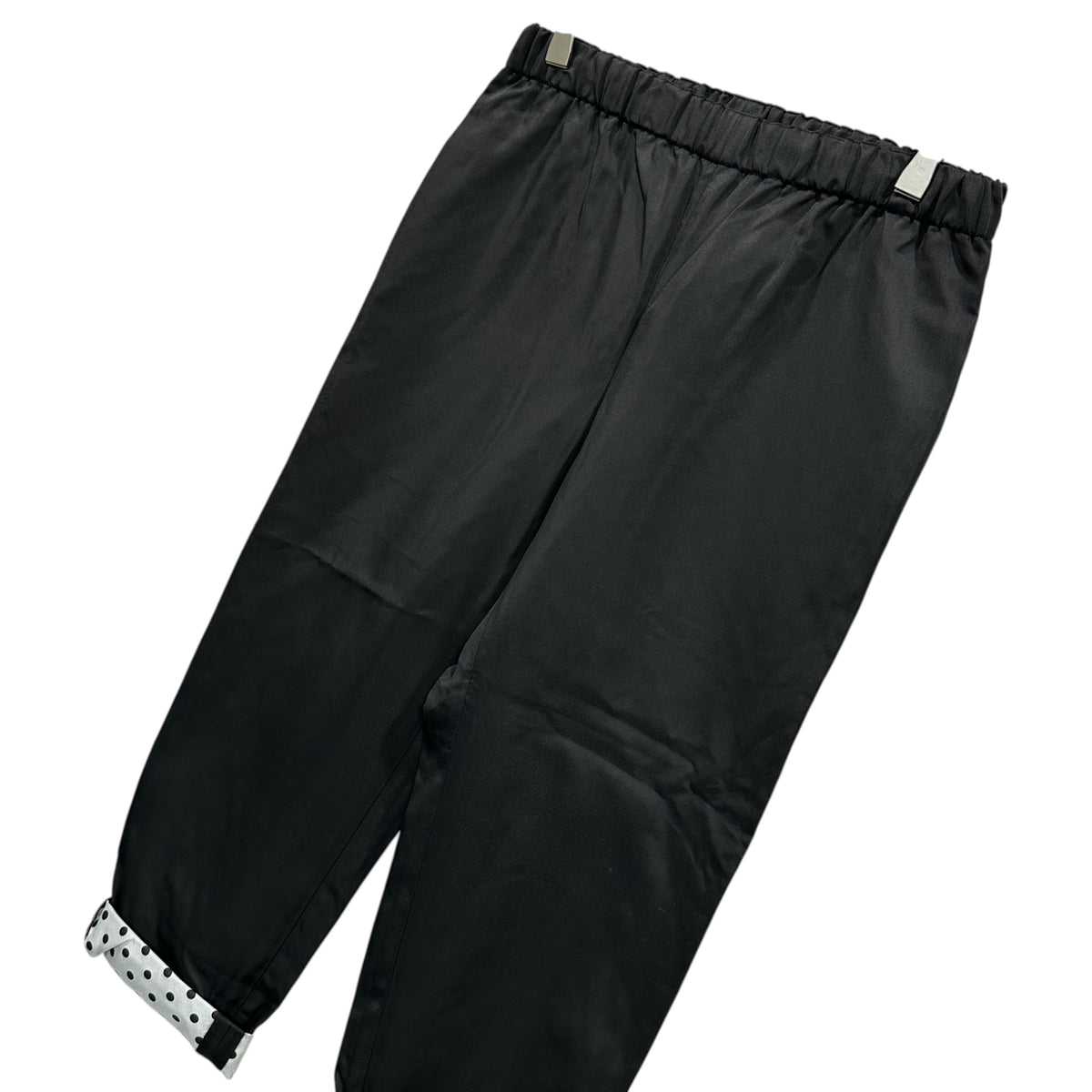 COMME des GARCONS COMME des GARCONS(コムデギャルソンコムデギャルソン) 2009SS Lined Polka Dot Easy Pants 裏地 ドット イージー パンツ RC-P007 XS ブラック×ホワイト AD2008