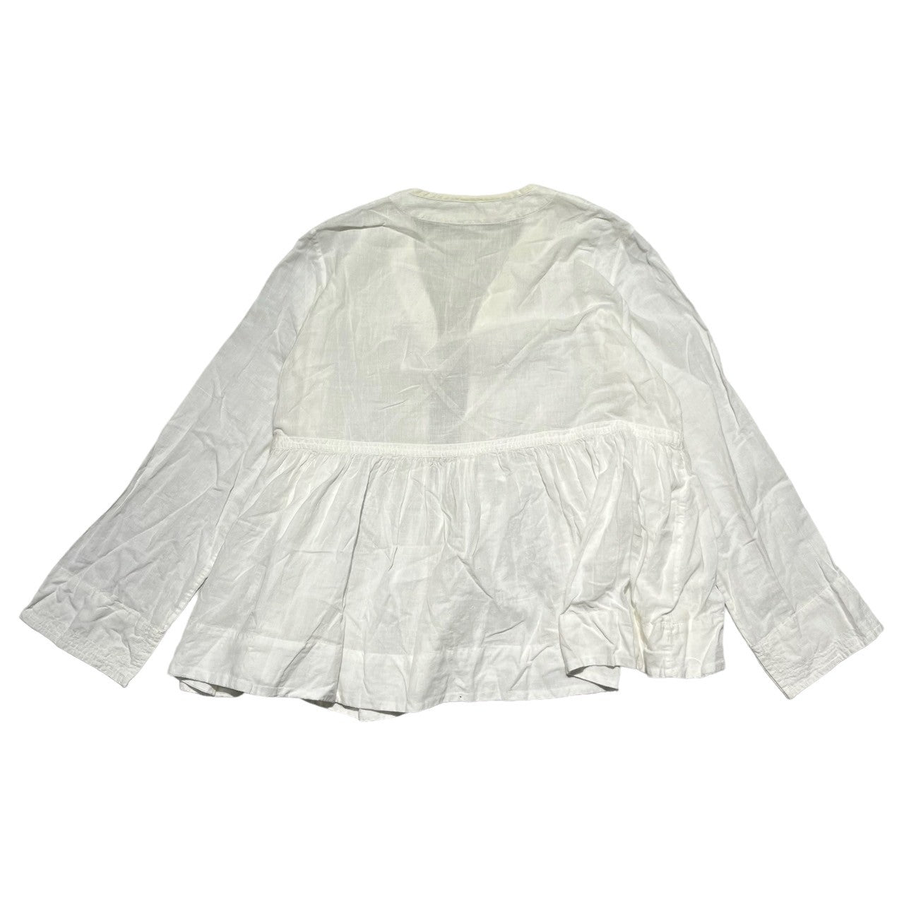 nest Robe(ネストローブ) 19ss Khadi cotton pintuck blouse カディコットン ピンタック ブラウス 01192-1135 FREE ホワイト
