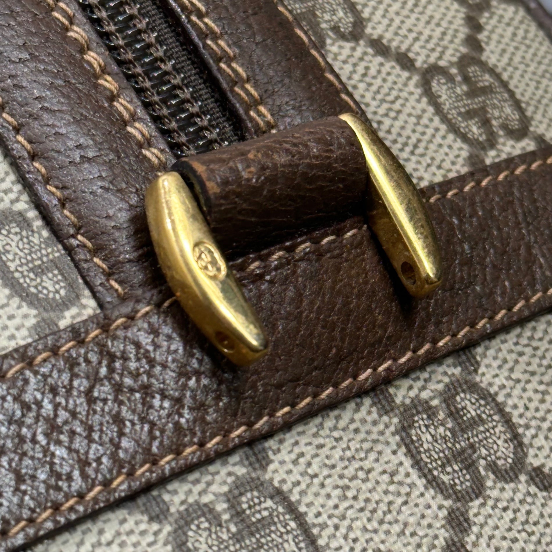 GUCCI(グッチ) GG Supreme Sherry Line Mini Boston Bag GGスプリーム シェリーライン ミニボストン バッグ 002-115-6697 4023 ベージュ ハンド