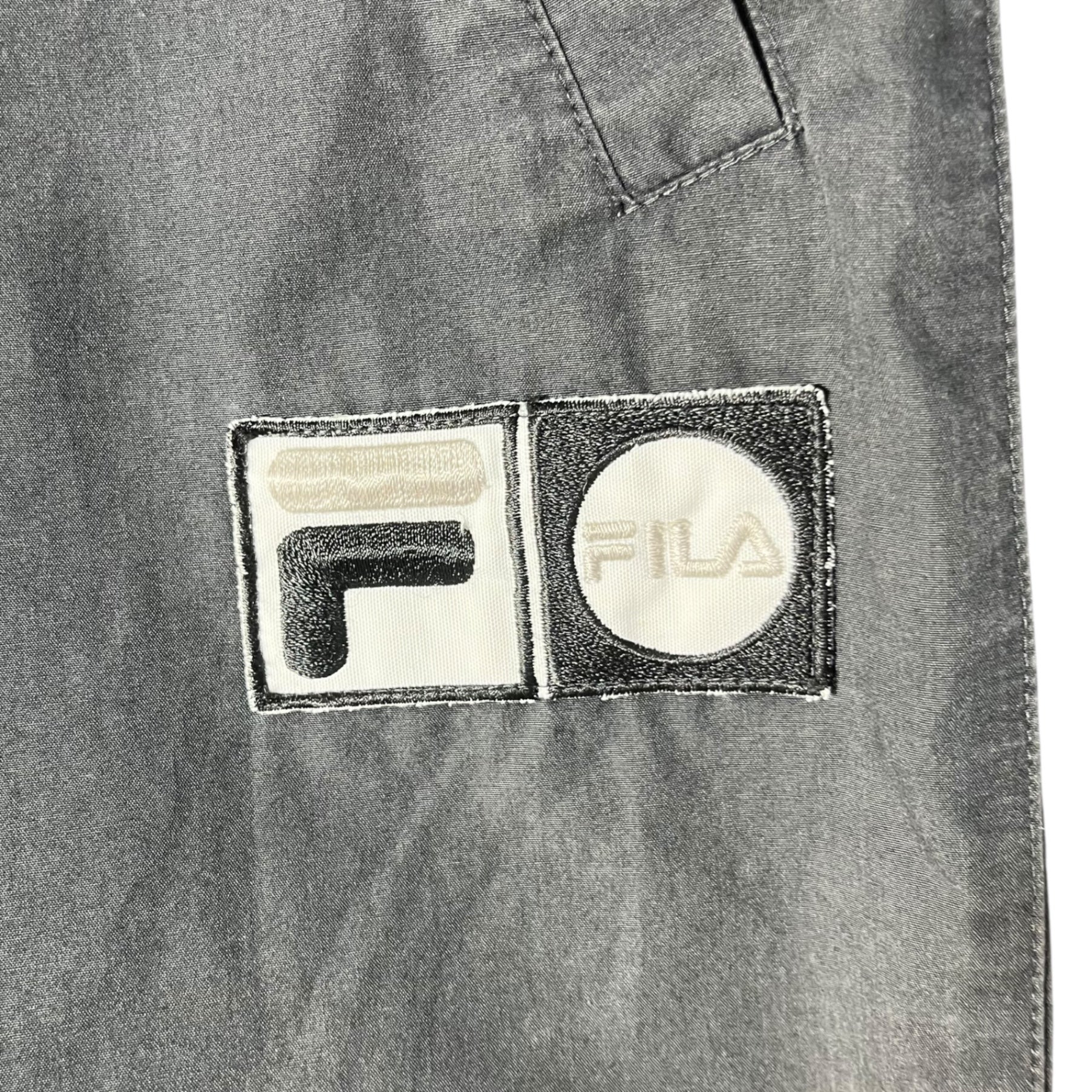 FILA(フィラ) 90's vintage track pants ヴィンテージ トラック パンツ パッチ イージー M ブラック カネボウ フィラ営業部製