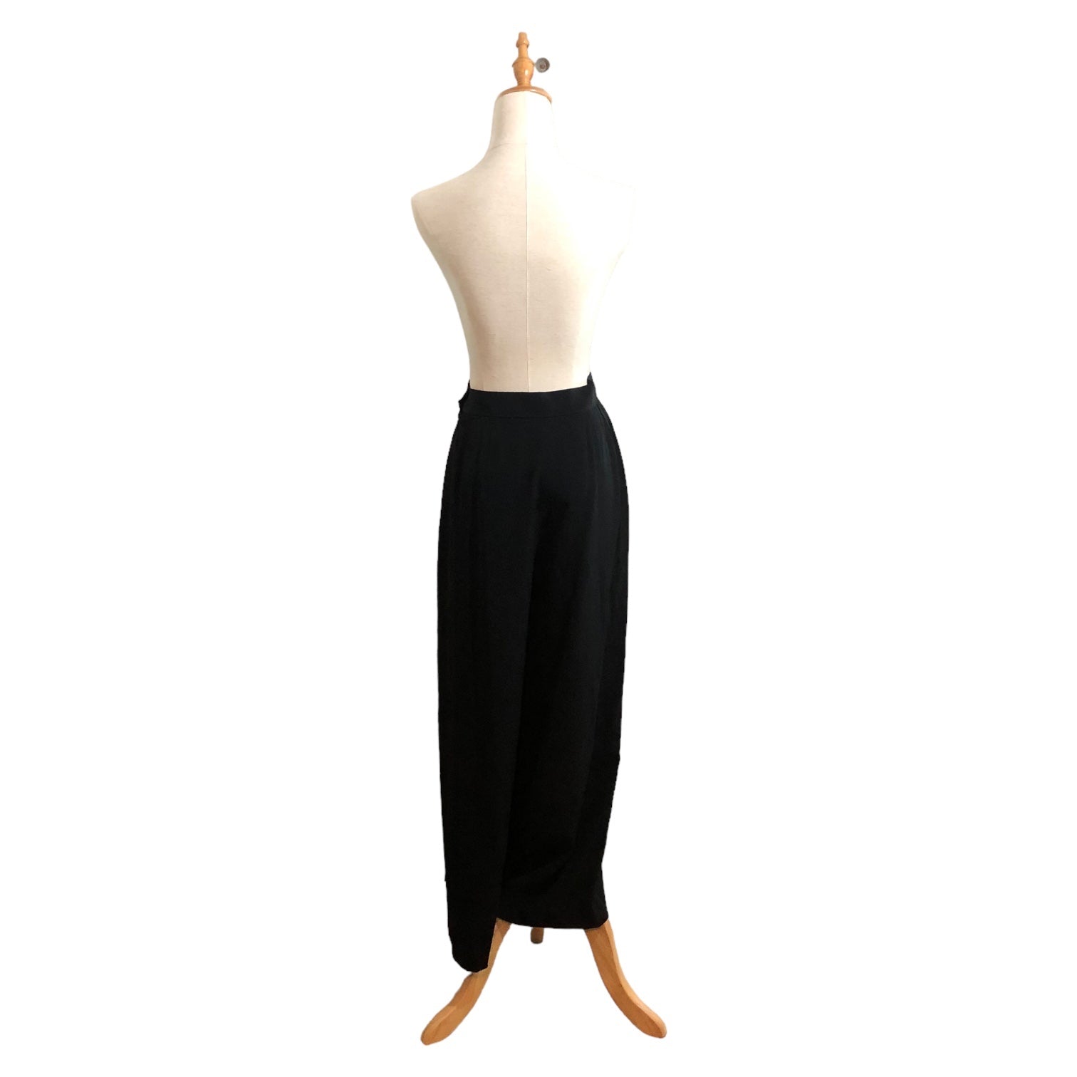 YVES SAINT LAURENT(イヴサンローラン) 90's super wide tuck pants スパー ワイド タック パンツ HH139-243 L ブラック