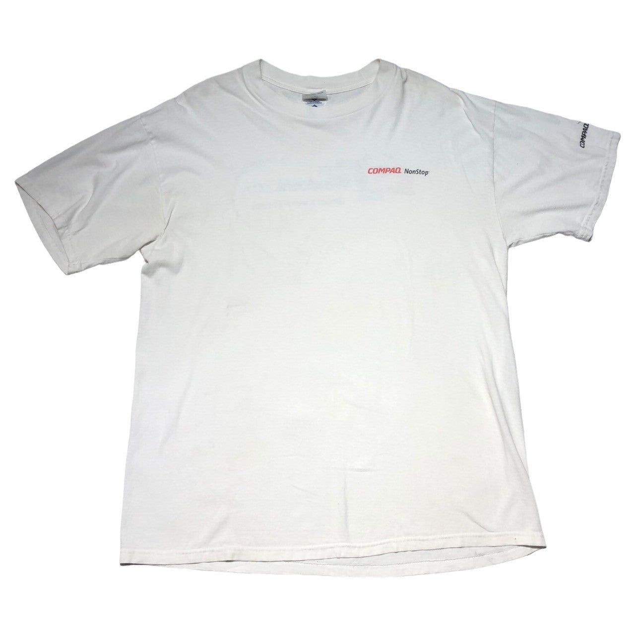 JERZEES(ジャージーズ) 00's ”Windows 2000” corporate t-shirts 企業 ロゴ Tシャツ L ホワイト Microsoft マイクロソフト COMPAQ NonStop