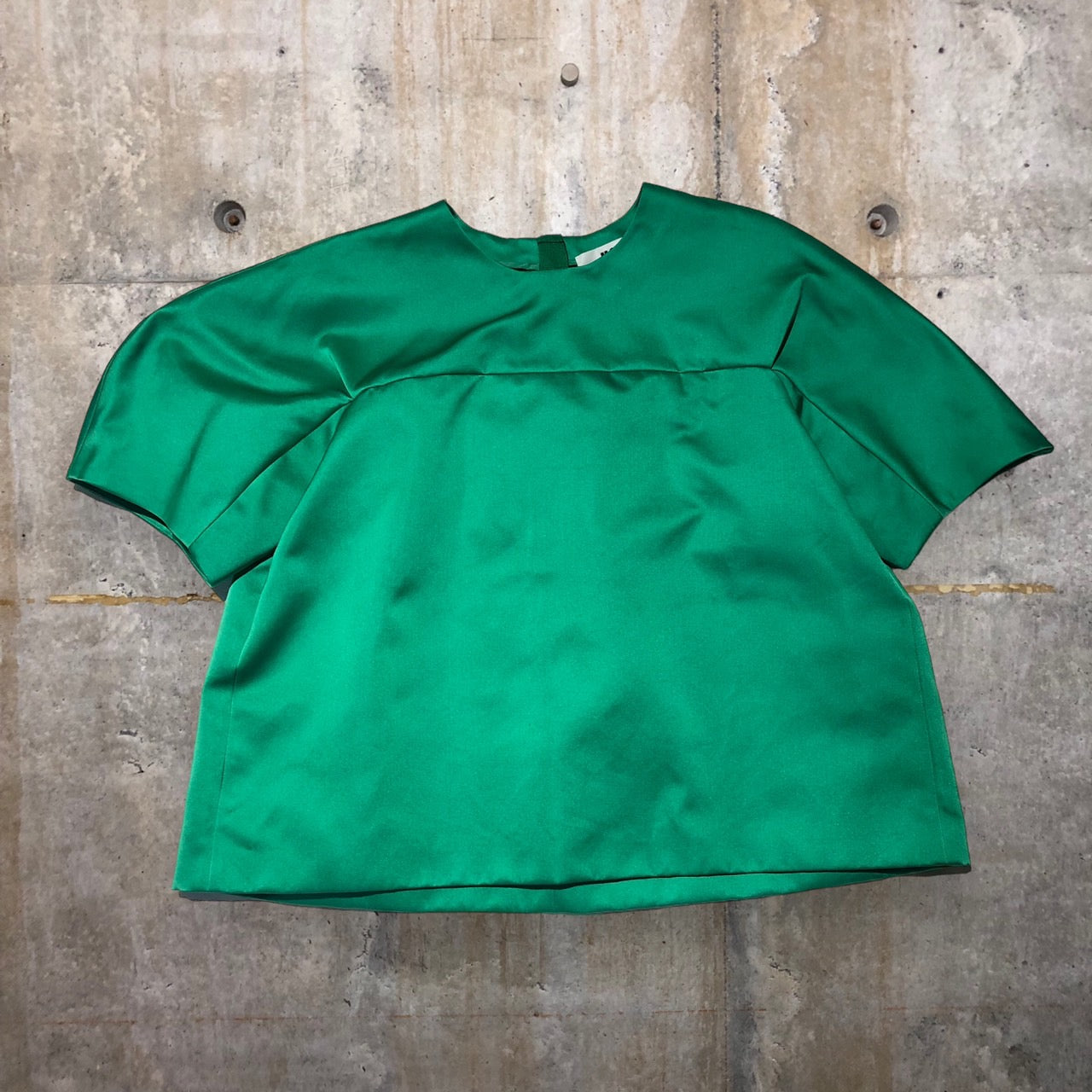 MSGM(エムエスジーエム) ショート丈S/Sブラウス 2441MDM14 40(Lサイズ程度) グリーン