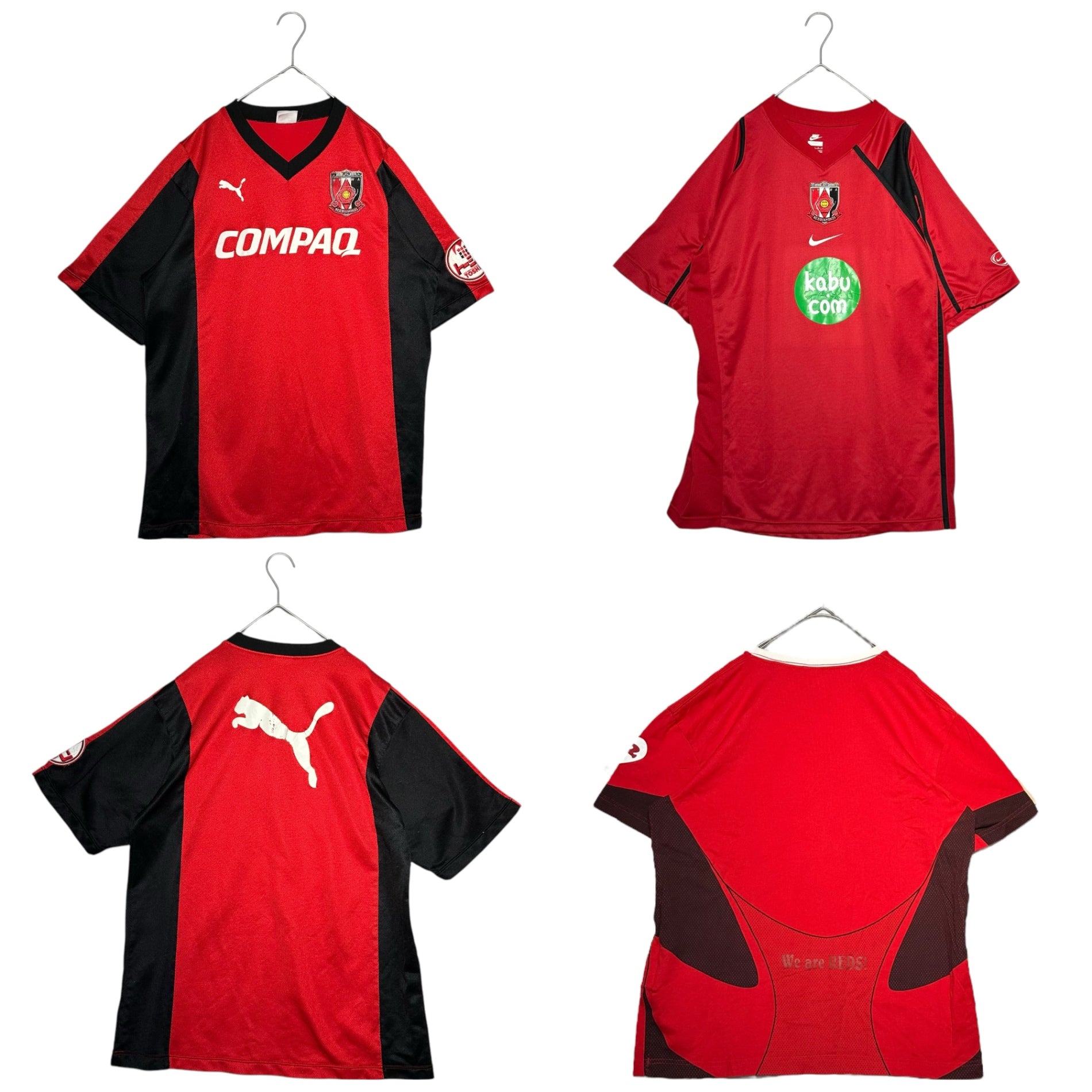 URAWA REDS(浦和レッドダイヤモンズ) 計12点 まとめ 練習着 3着 Tシャツ 3 ジャージ 3着 マフラー 3枚 レッド×ブラック サッカー Jリーグ ユニフォーム トラック ジャケット ゲーム シャツ
