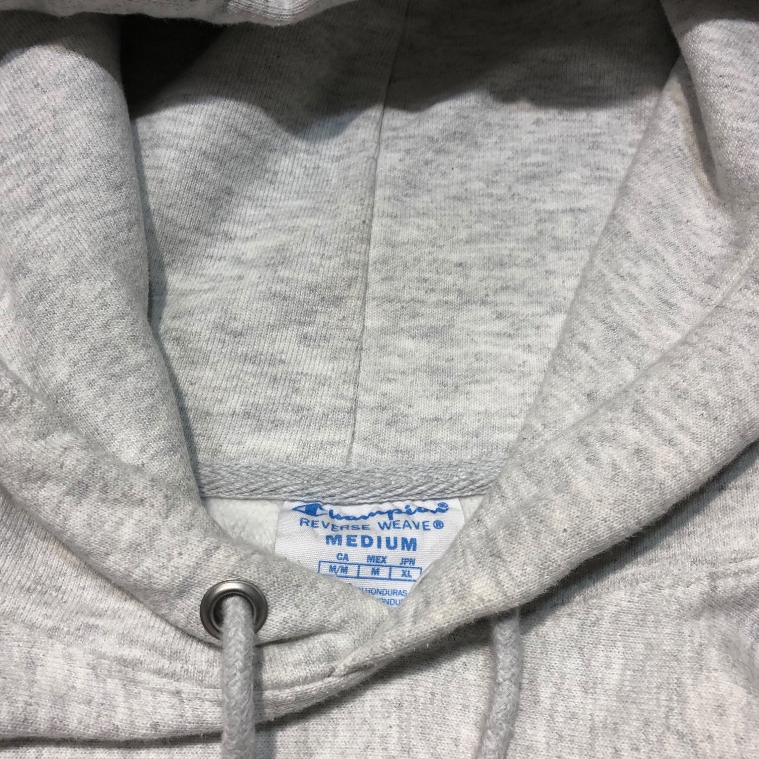 Champion(チャンピオン) ”MINNESOTA" reverse weave college hoodie リバースウィーブ カレッジ パーカー XL ライトグレー アーチ ロゴ ミネソタ