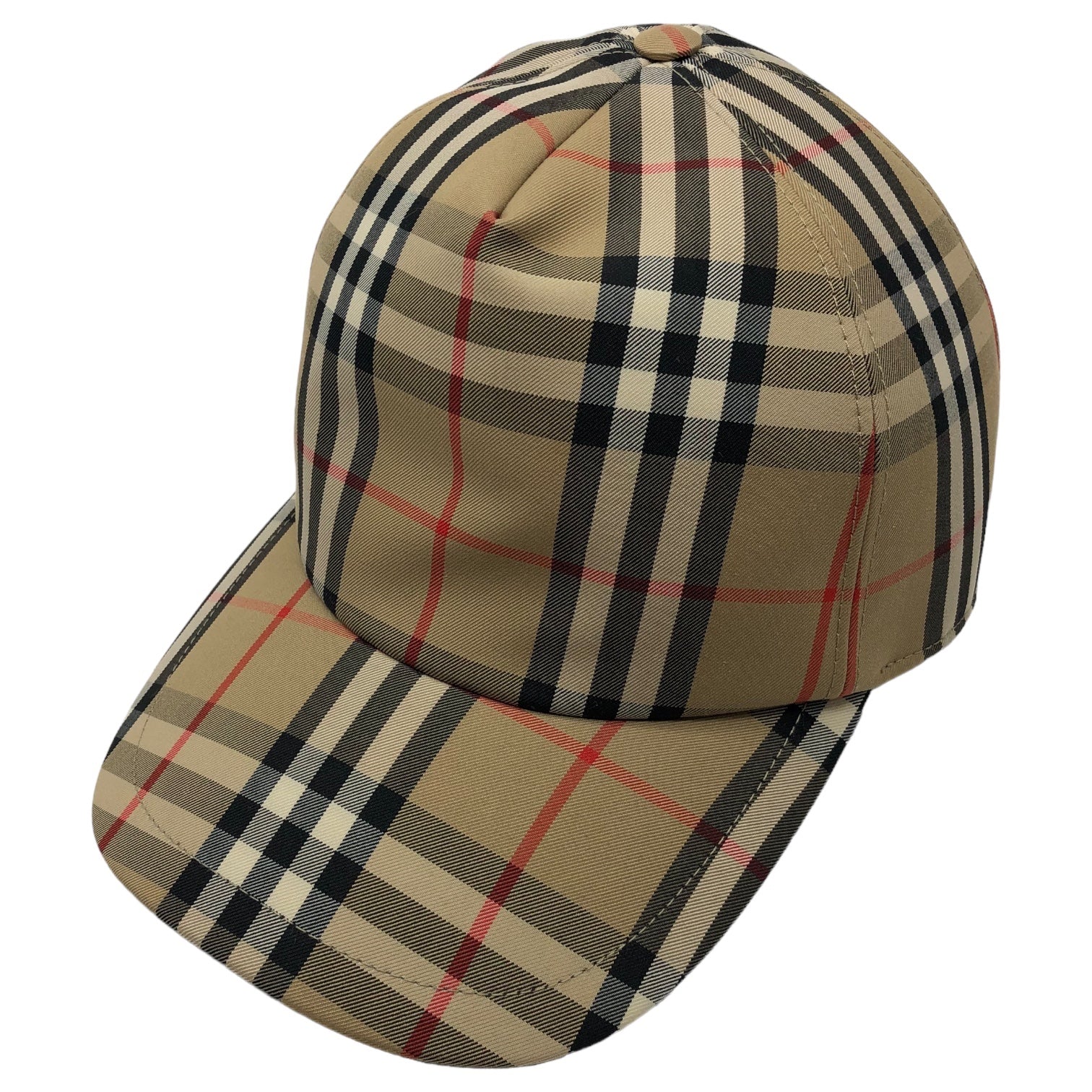 BURBERRY(バーバリー) 21SS Buberry check cap バーバリーチェック キャップ 8026929/70F L  ベージュ×ブラック×レッド