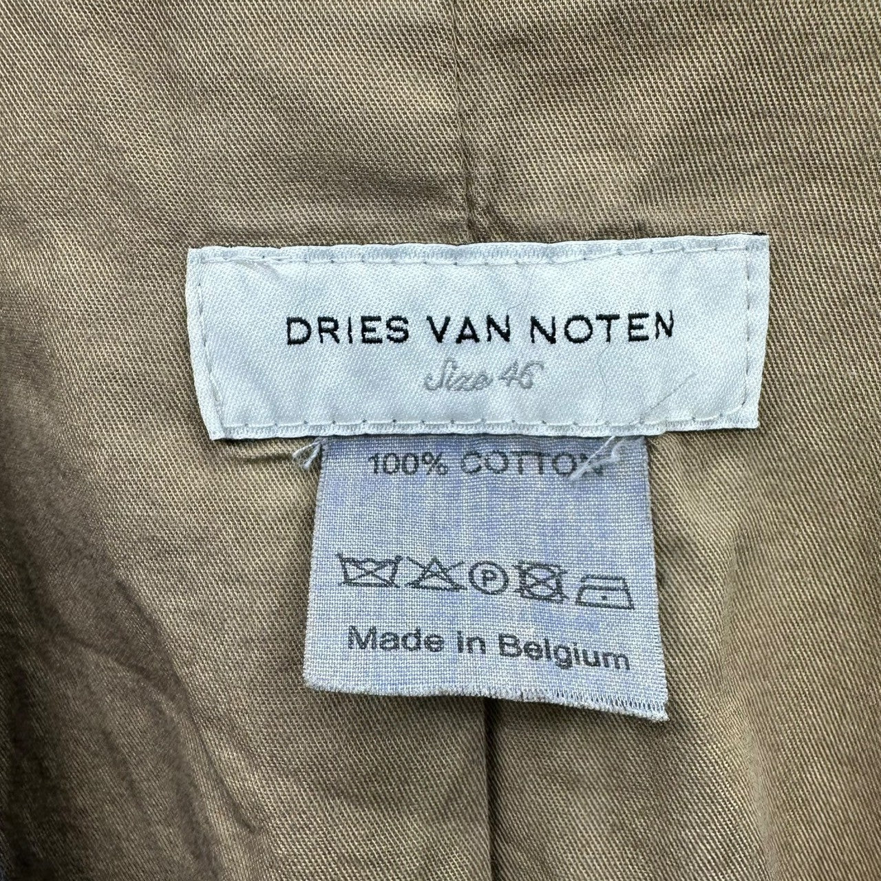 DRIES VAN NOTEN(ドリスヴァンノッテン) 00's Archived Gilet Vest アーカイブ 切替 ジレ ベスト 46(S程度) ブラウン