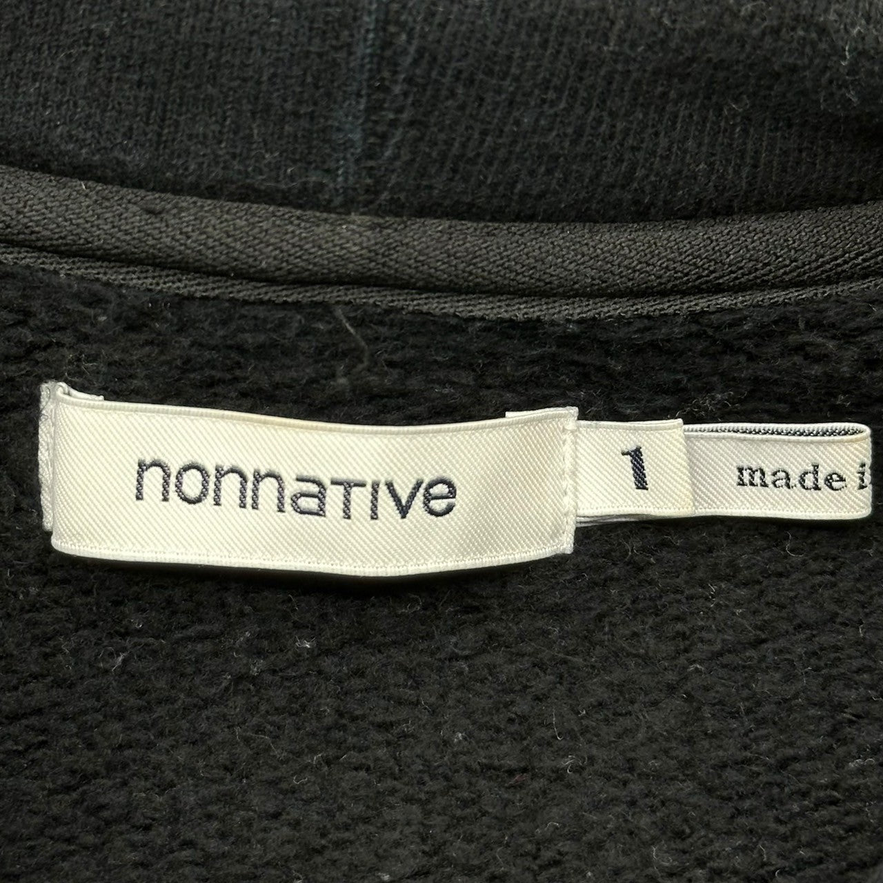 nonnative(ノンネイティブ) 18AW DWELLER HOODY COTTON SWEAT ドゥエラー フーディ コットン スウェット NN-C3401 1 ブラック プルオーバー パーカー