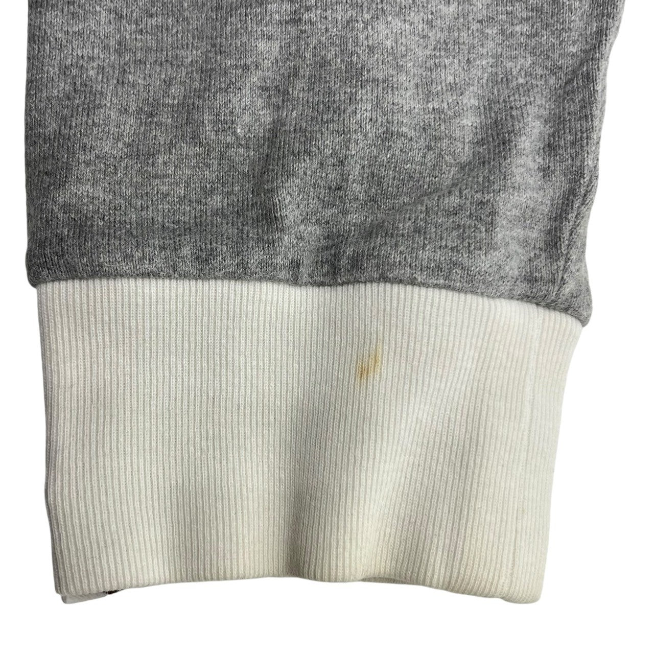 BAPE BY A BATHING APE(ベイプ バイ アベイシングエイプ) 00's border switching logo L/S polo shirt ボーダー 切替 ロゴ 長袖 ポロシャツ L ブラウン×ブラック カモフラ モンキー エルボーパッチ