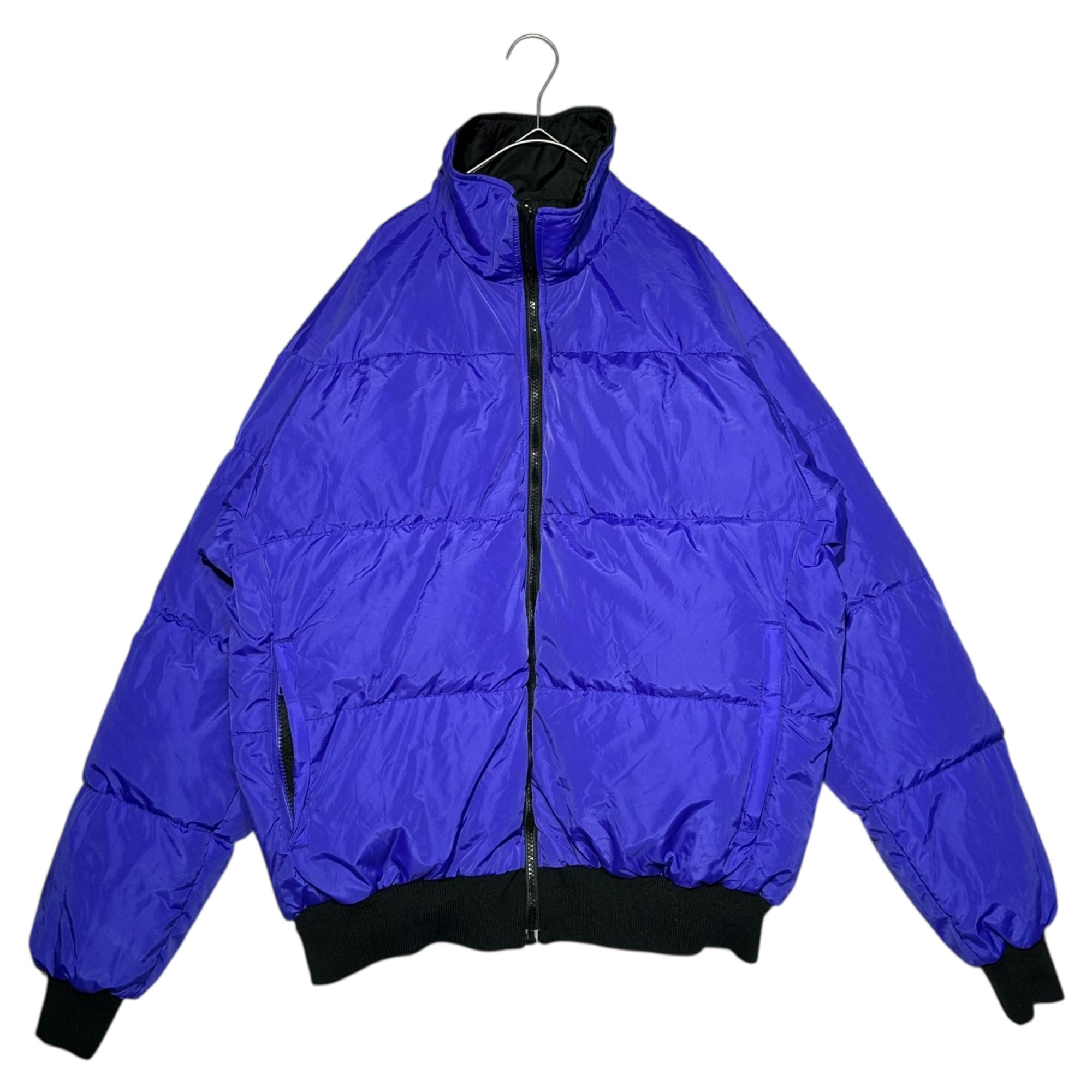 Columbia(コロンビア) 80's Reversible Down Jacket リバーシブル ダウン ジャケット SM 5420 L ブラック×パープル ヴィンテージ 古着