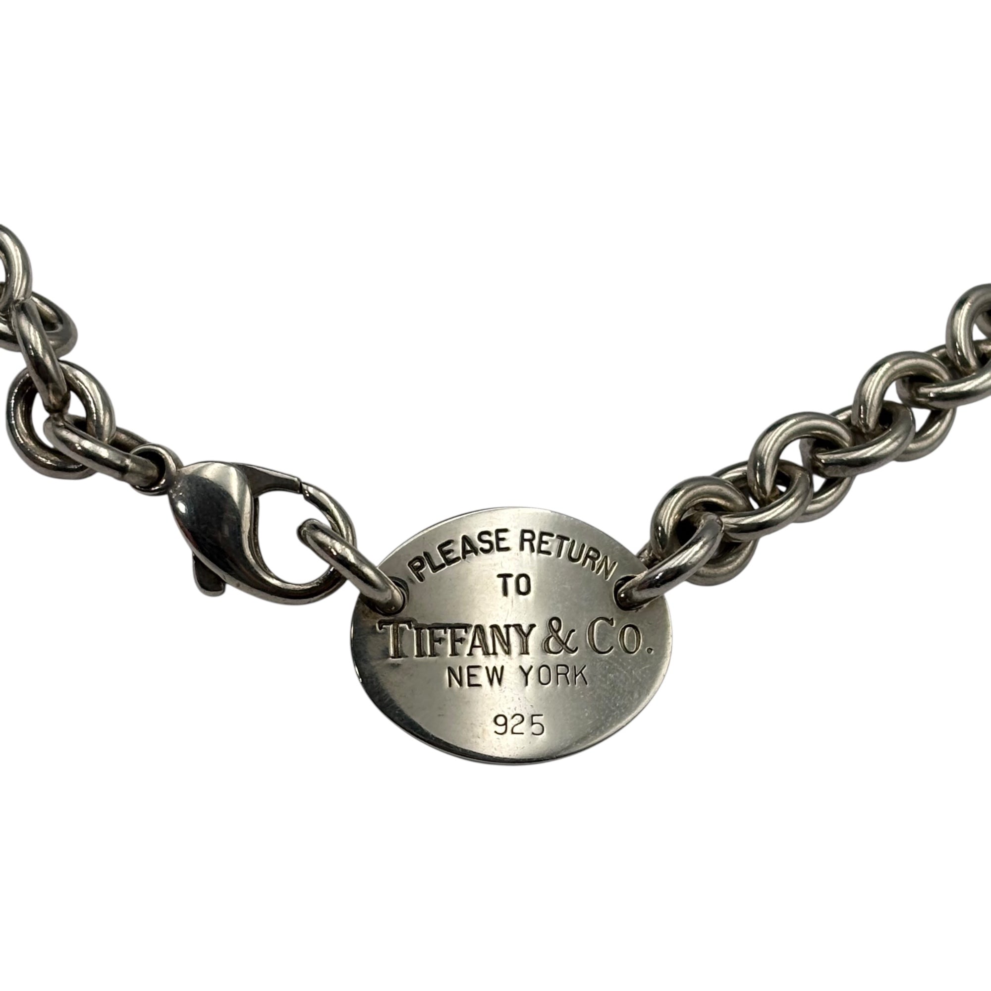 TIFFANY & CO.(ティファニー) Round Return to Chain Necklace ラウンド リターントゥ チェーン ネックレス シルバー ブレスレットとして併用可能