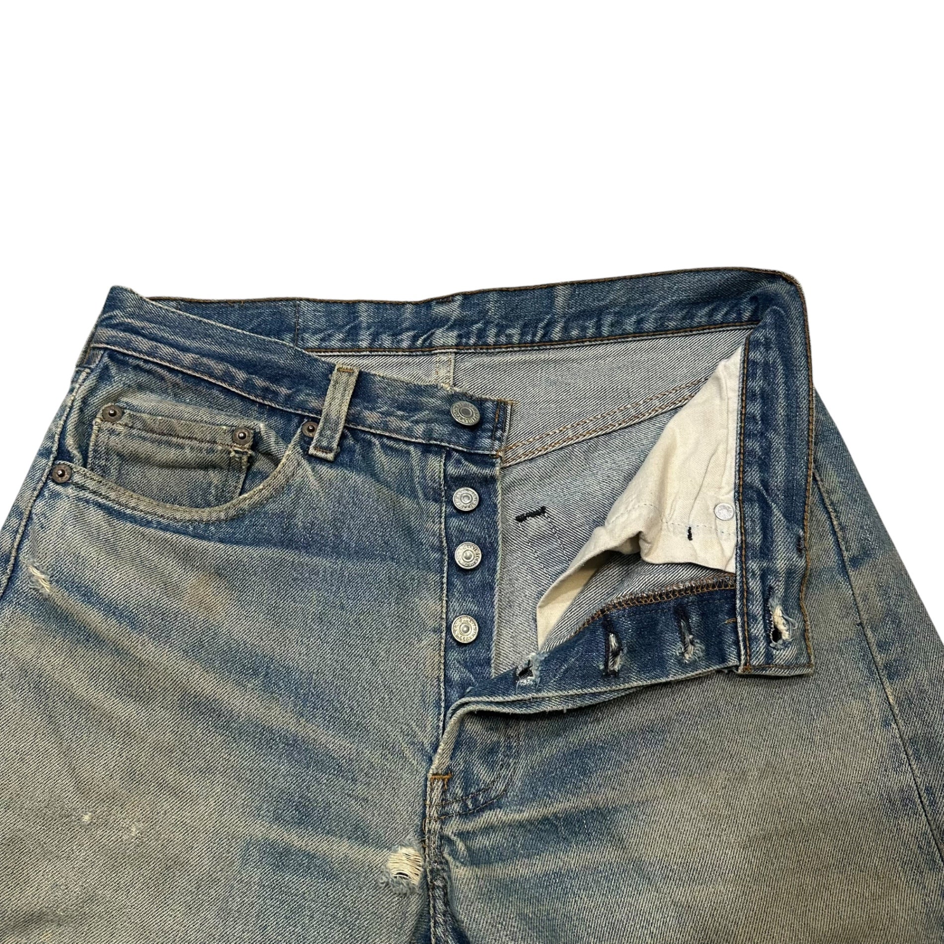 Levi's(リーバイス) 1980's 501 Redline Vintage Denim pants 赤耳 ヴィンテージ デニム パンツ 表記消(実寸約W30) インディゴ 80年代 ヴィンテージ セルビッチ ボタン裏524