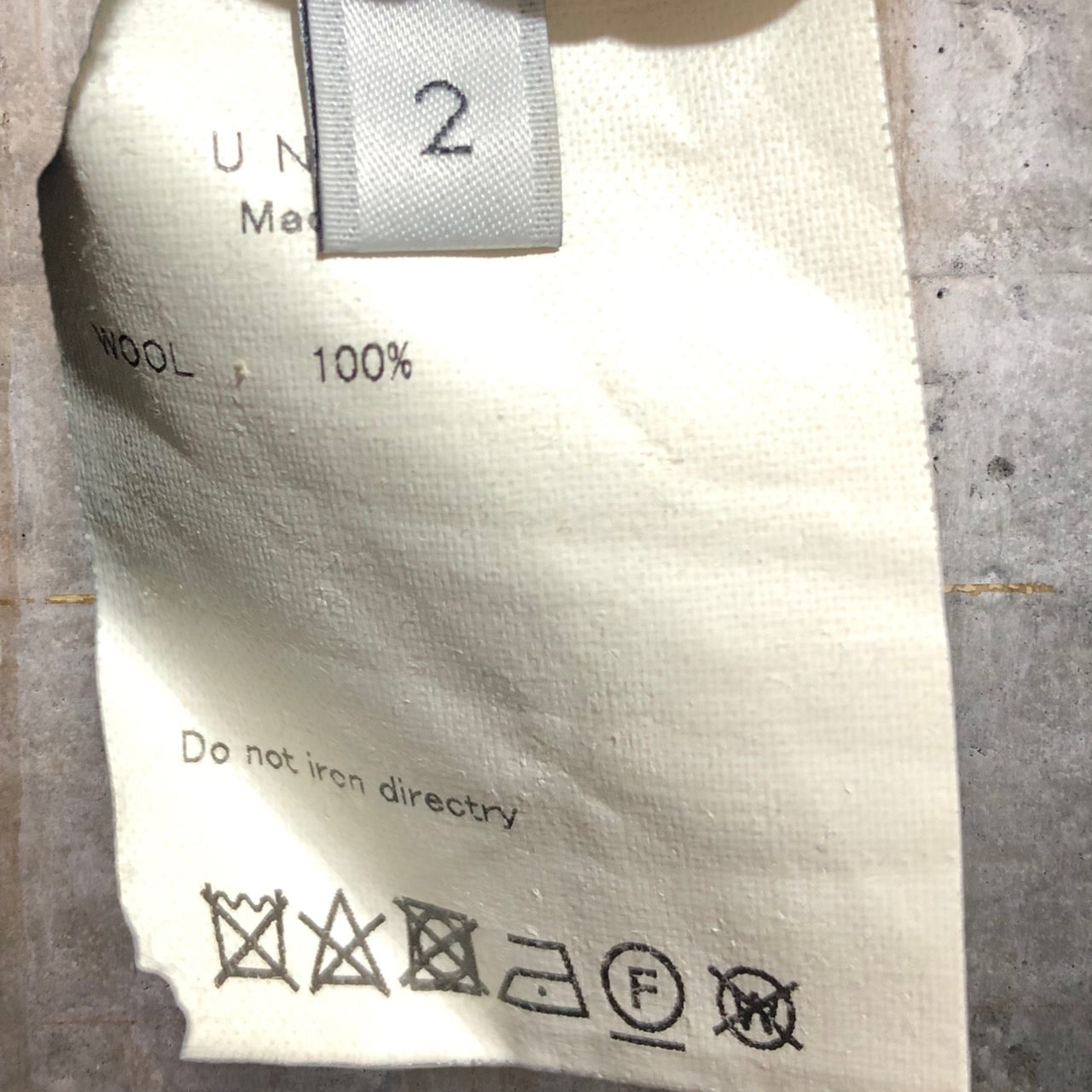 UNUSED(アンユーズド) 18AW WOOL EASY PANTS/ウールイージーパンツ UW0689 2 ブラック