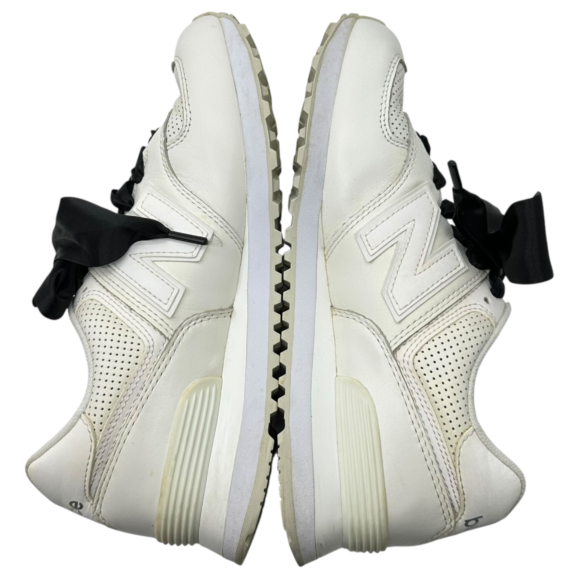 COMME des GARCONS JUNYA WATANABE×NEW BALANCE(コムデギャルソンジュンヤワタナベ×ニューバランス) 18SS ML574DAW Ribbon Lace Low-Cut Sneakers リボン レース ローカット スニーカー ML574DAW 25cm ホワイト コラボ