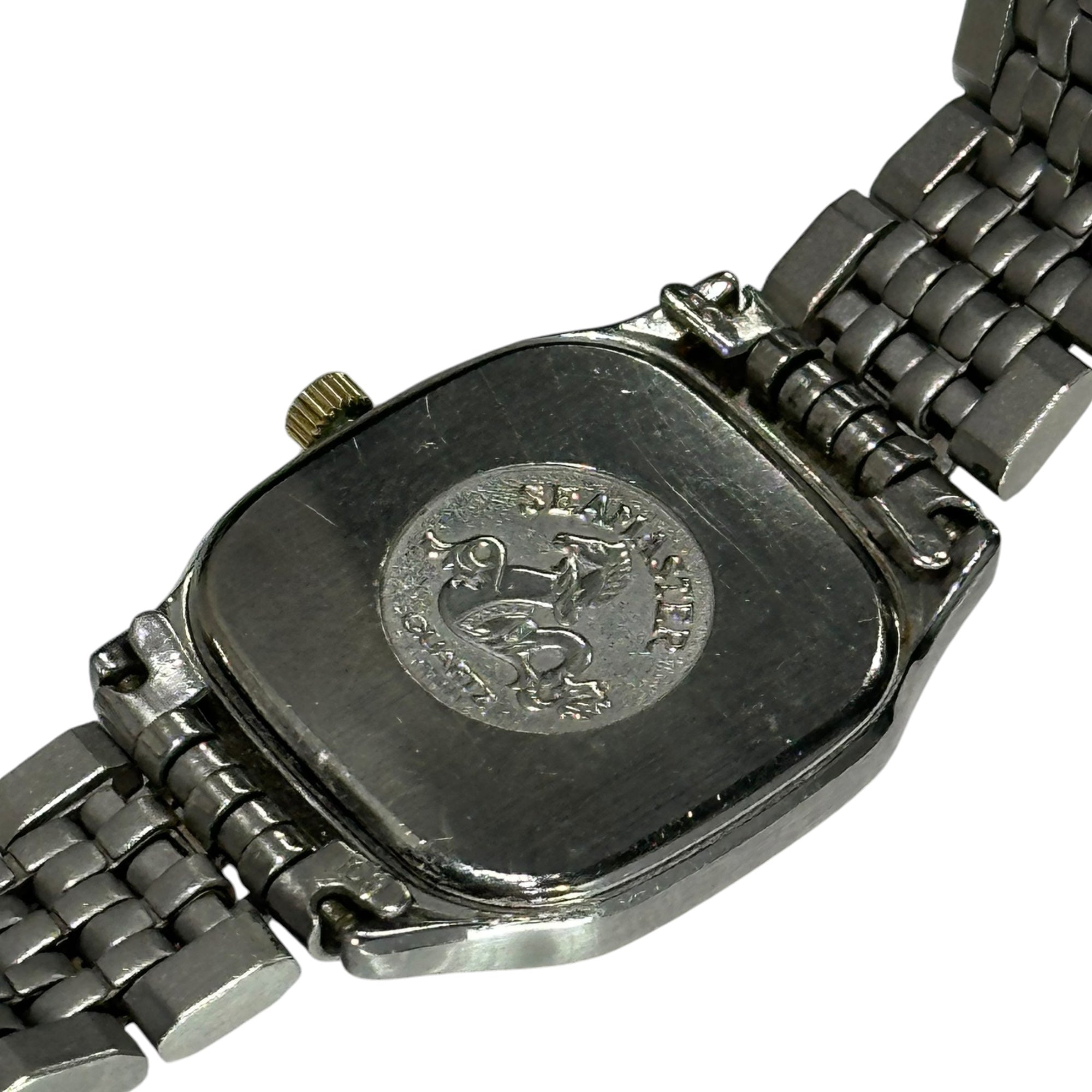 OMEGA(オメガ) Vintage Seamaster Date ヴィンテージ シーマスター デイト 腕時計 ホワイト×シルバー クオーツ スクエア