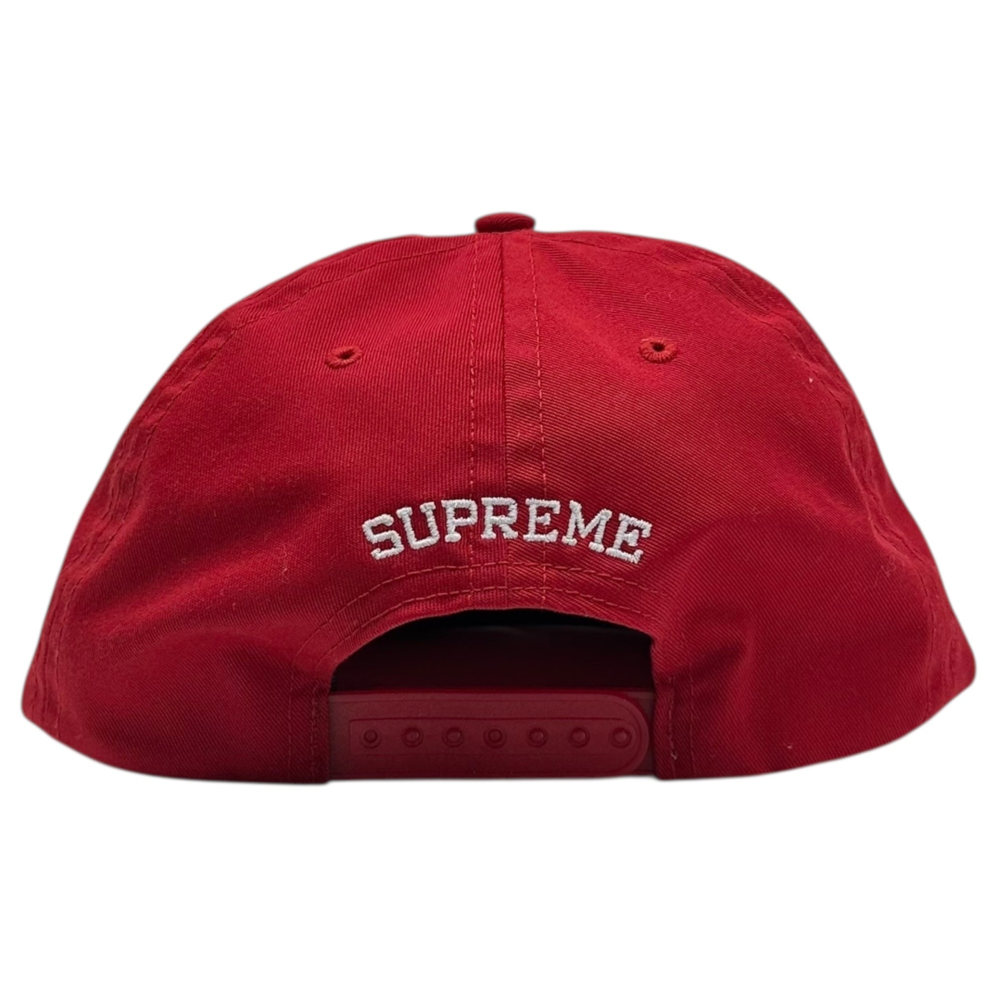 SUPREME(シュプリーム) 16SS Bar Logo 5-Panel Cap バー ロゴ 5パネル キャップ レッド