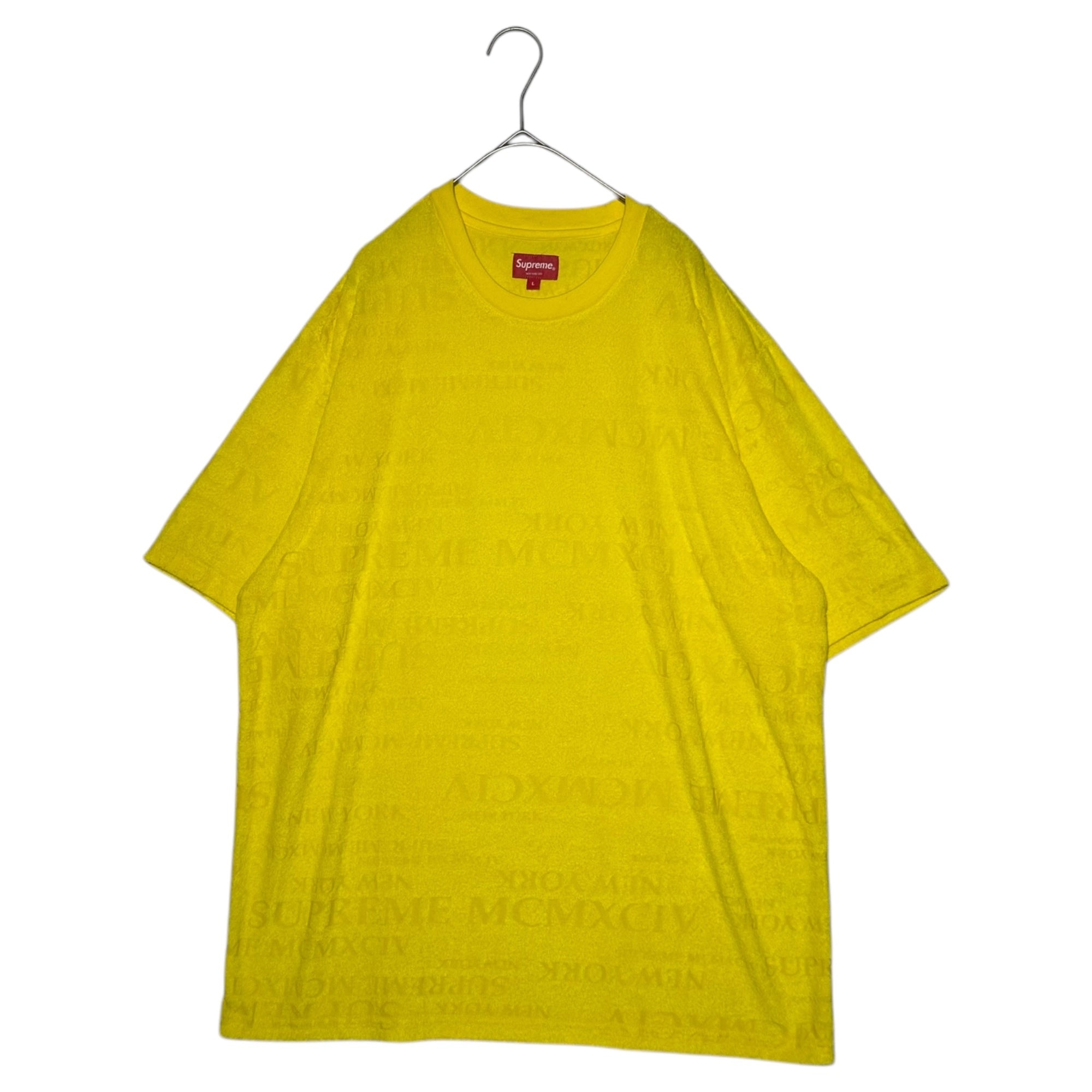 SUPREME(シュプリーム) 20SS MCMXCIV Terry S/S Top Tee パイル地 半袖 Tシャツ L イエロー