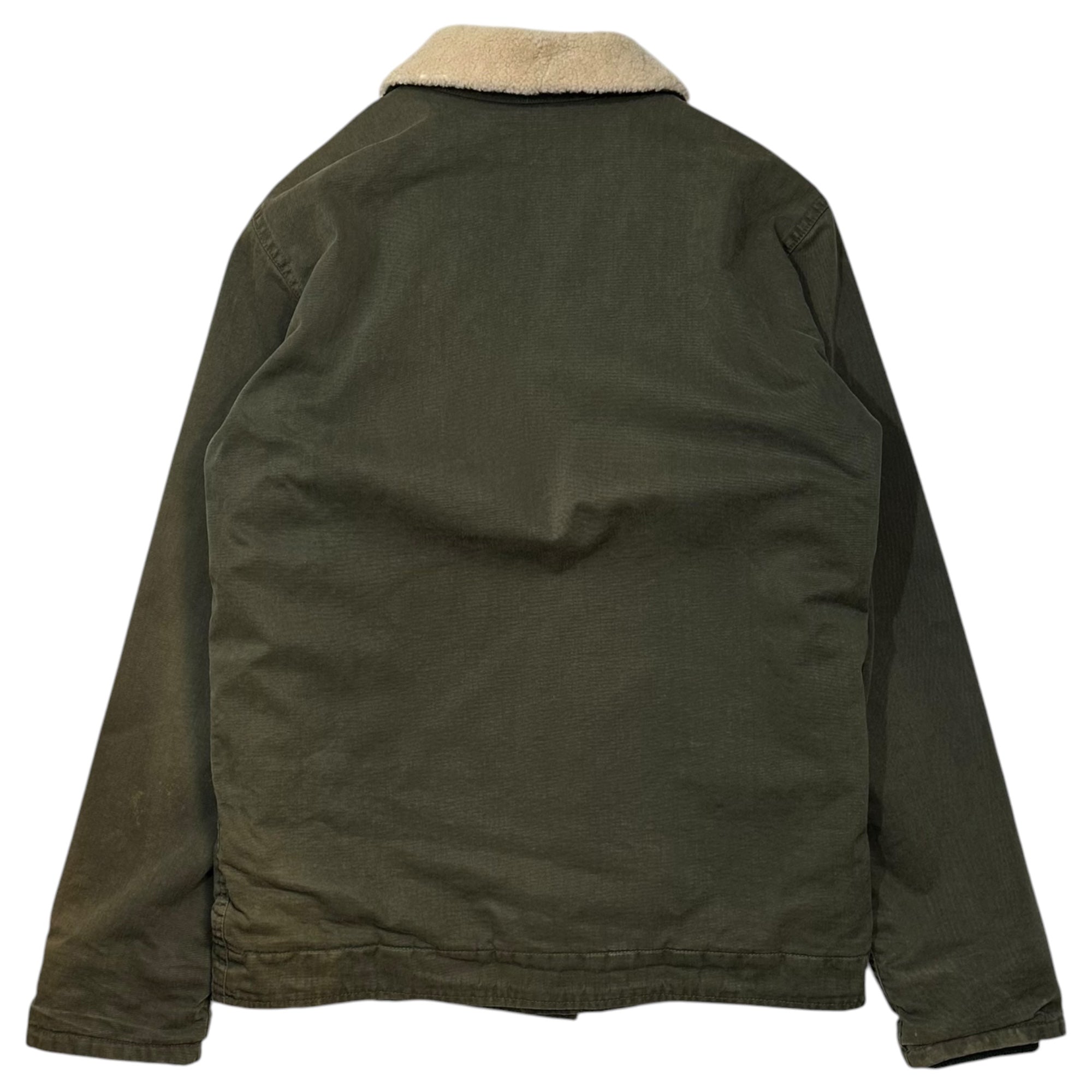 VISVIM(ビズビム/ヴィズヴィム) 15SS WINDSTOPPER DECKHAND JACKET ウィンドストッパー ミリタリー N-1 デッキ ジャケット VS0001576 M オリーブ ボア