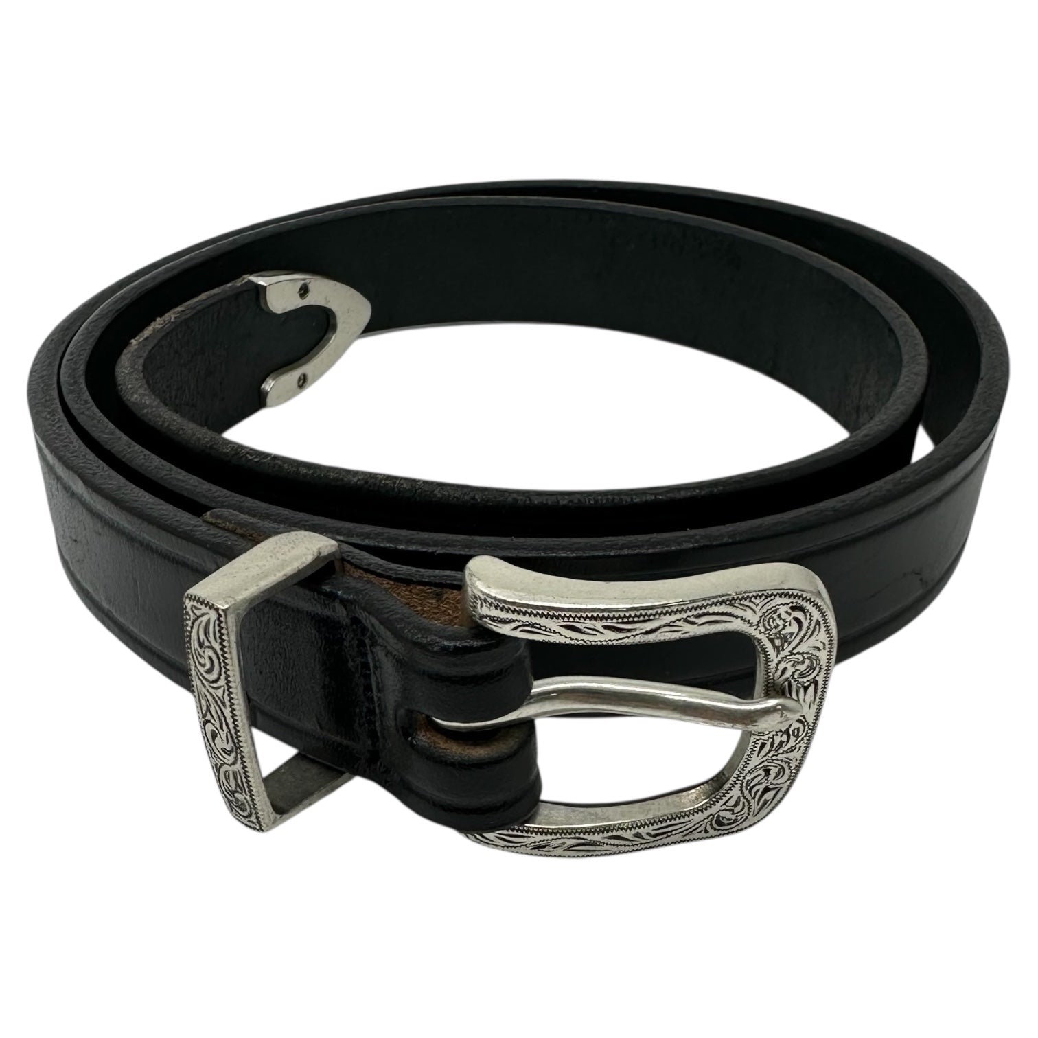 TORY LEATHER(トリーレザー) BEAMS 別注 1inch Bit belt ウエスタン レザー ベルト 2919 34 ブラック