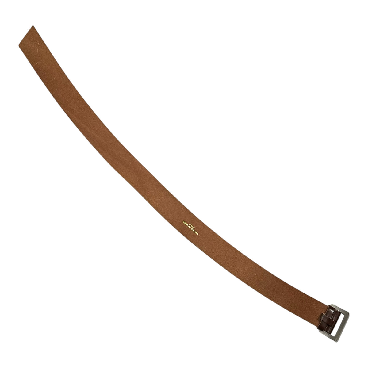 tricot COMME des GARCONS(トリココムデギャルソン) Basic Wide Leather Belt レザー ベーシック ワイド 太ベルト ブラウン