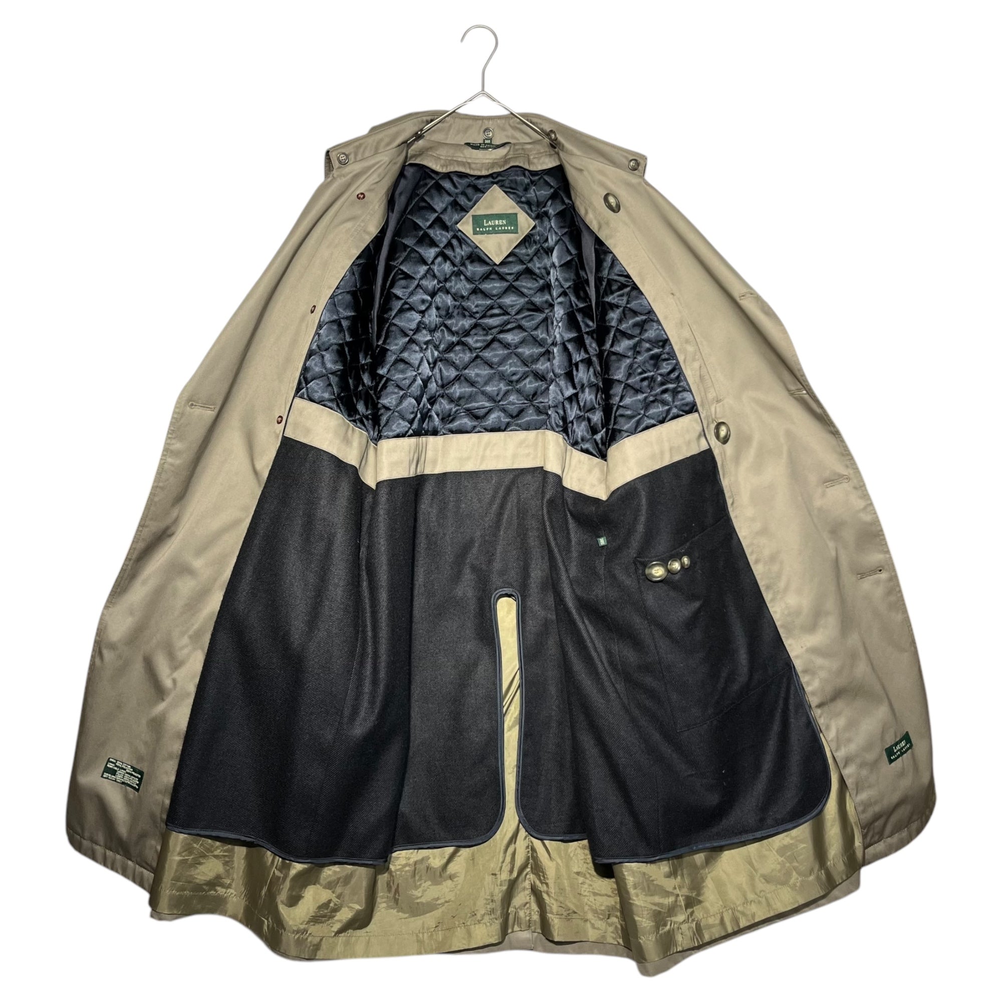 LAUREN RALPH LAUREN(ローレンラルフローレン) Trench coat with liner ライナー付き トレンチ ロング コート 38S ベージュ