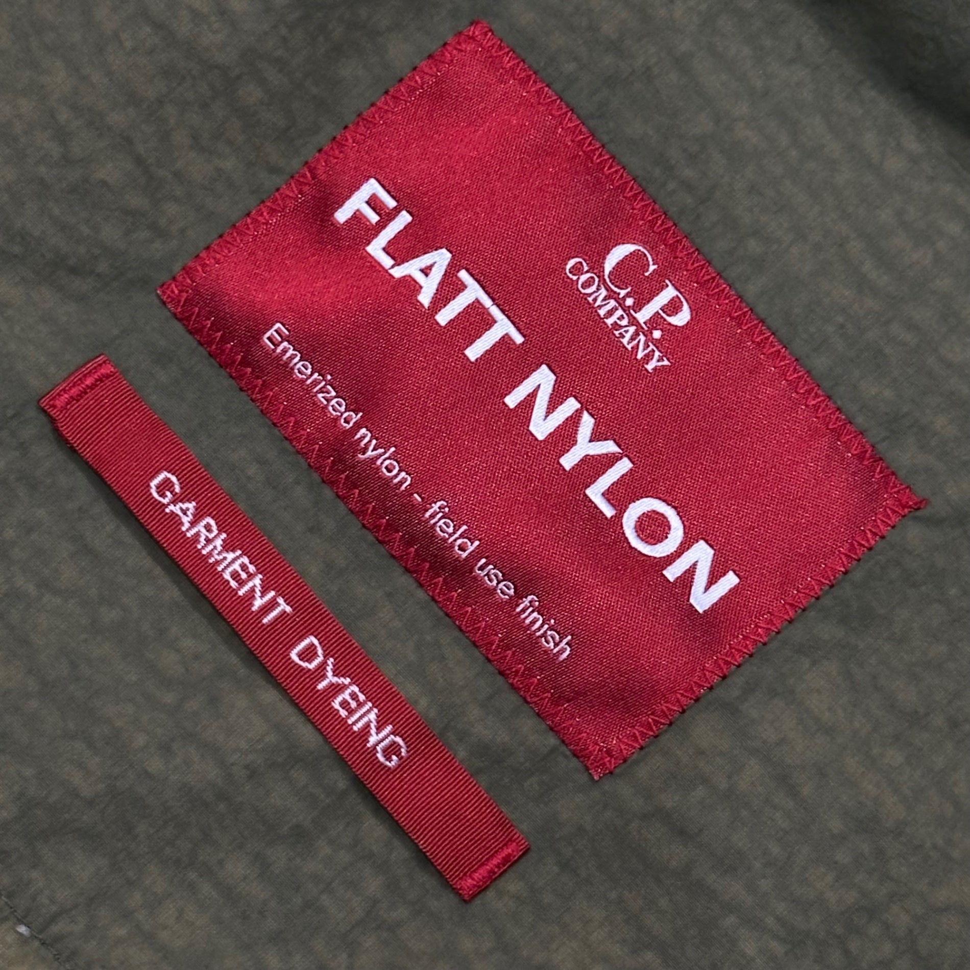 C.P.COMPANY(シーピーカンパニー) 2024SS Flatt Nylon Chore Jacket フラット ナイロン チョア ジャケット 16CMOW237A 005991G 52 カーキ Garment Dye ガーメントダイ