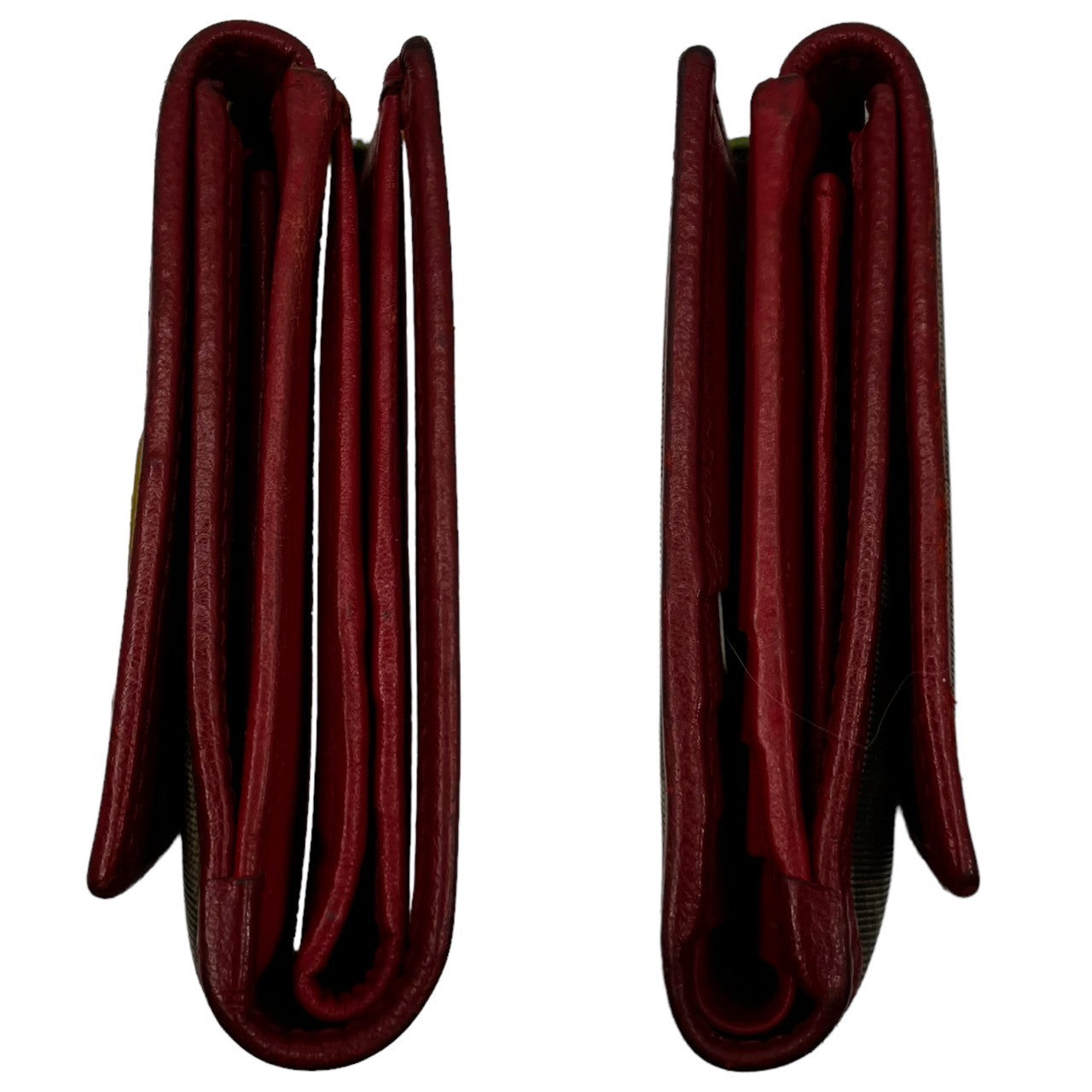 Christian Dior(クリスチャンディオール) トロッター ミニ財布 2つ折り財布 ベージュ レッド×グリーン×イエロー ラスタカラー