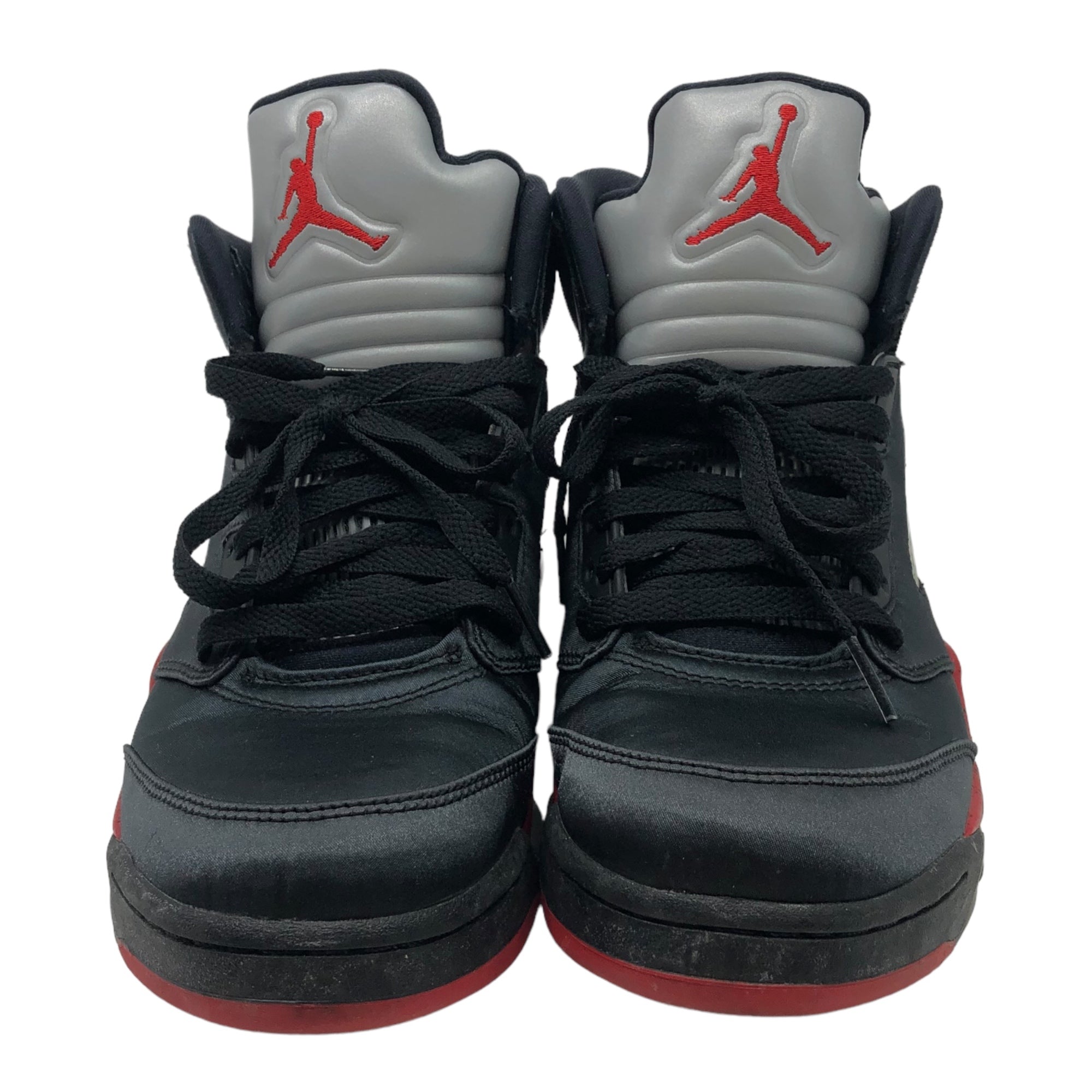 NIKE(ナイキ) Air Jordan 5 Satin "Bred" エアジョーダン 5 サテン ブレッド 136027-006 8(26cm) ブラック×レッド セメント