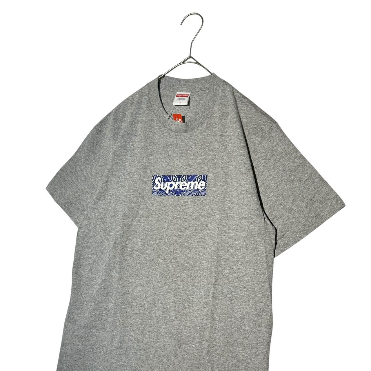 SUPREME(シュプリーム) 19AW Bandana Box Logo Tee バンダナ ボックス ロゴ Tシャツ S グレー