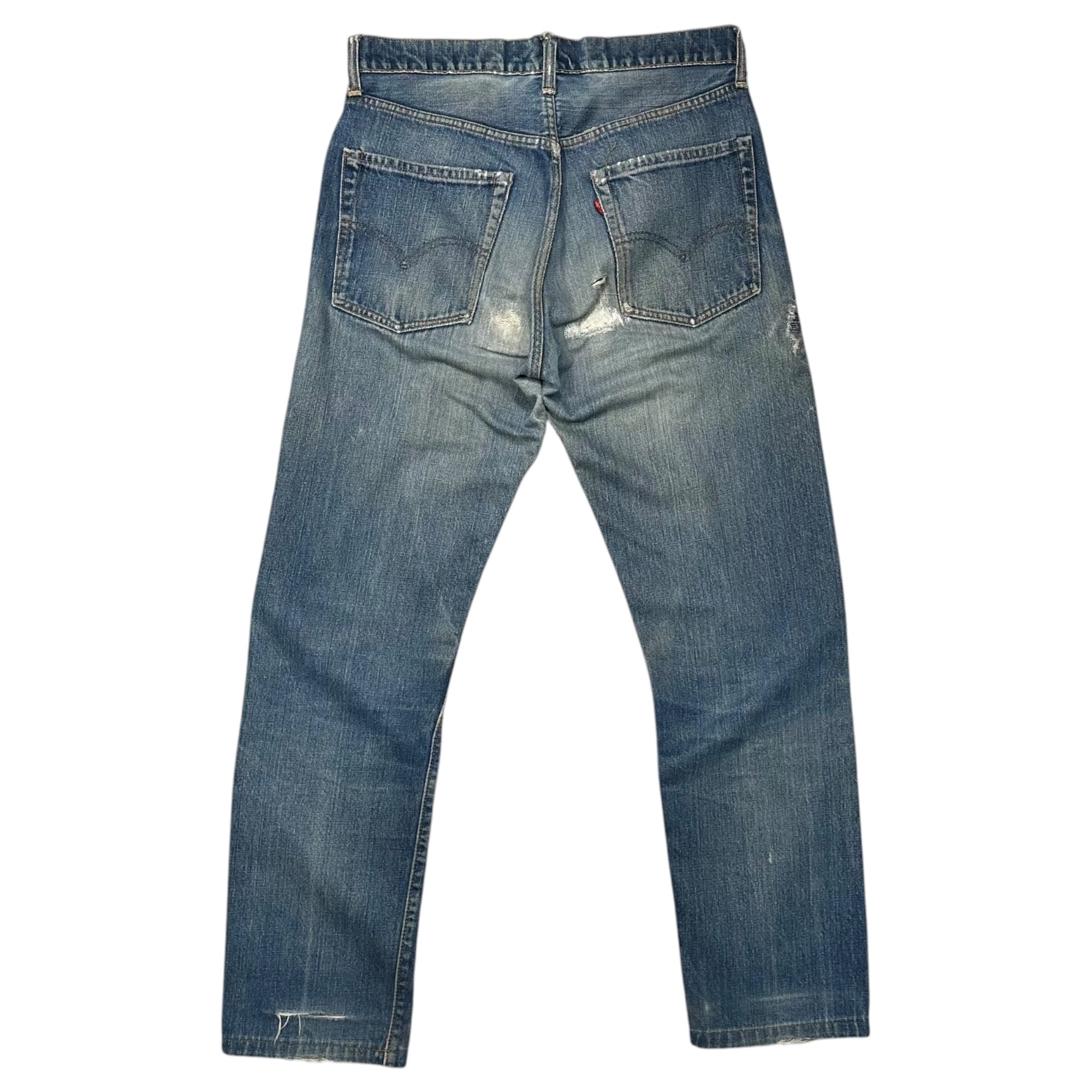Levi's(リーバイス) 1967~1969's 505 BIG E Denim Pants ヴィンテージ デニム パンツ 実寸約W31.5 インディゴ 60’s 60年代 42TARON 並行ステッチ 均等V 最初期