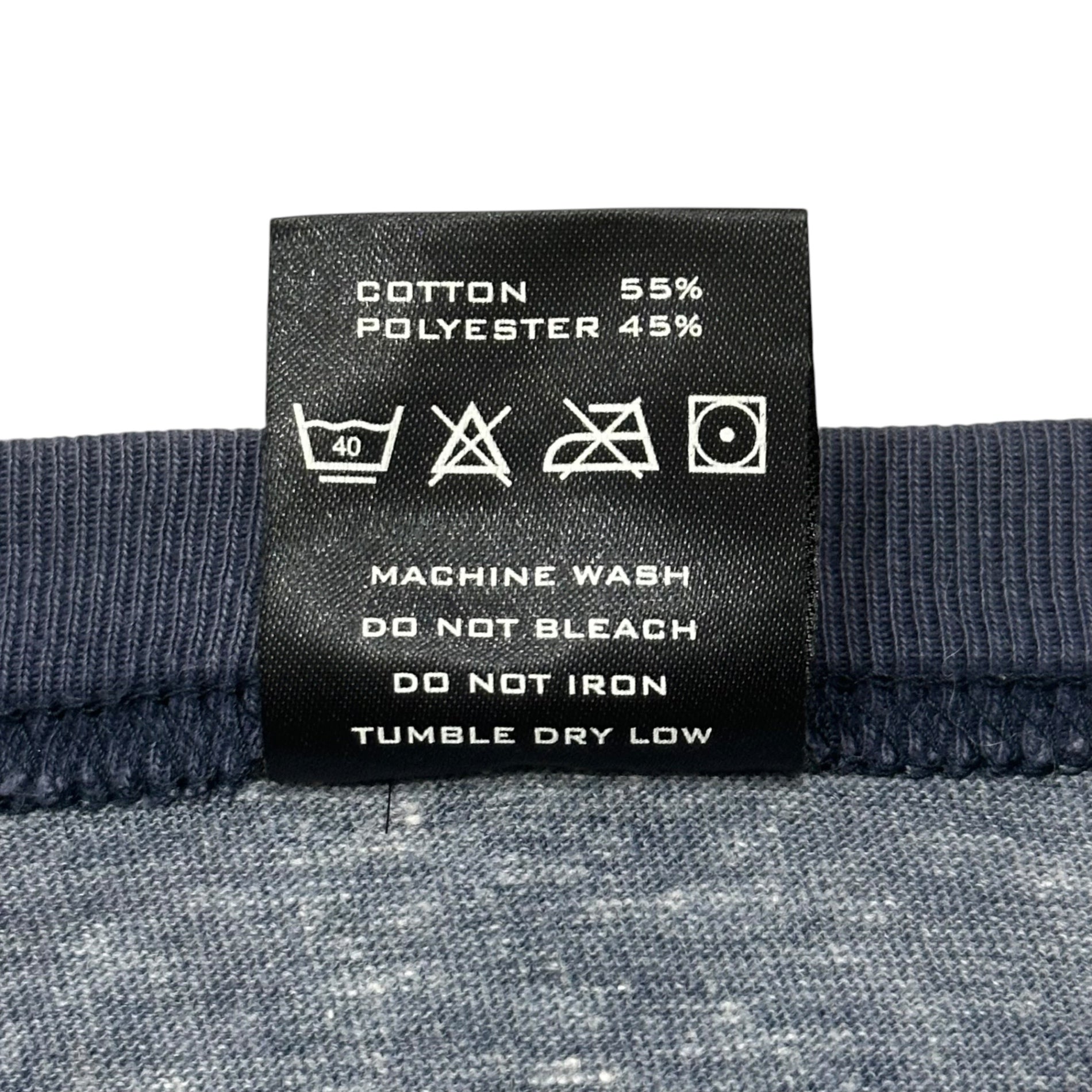 NUMBER (N)INE(ナンバーナイン) 03SS-AW Touch Me I'm Sick Mirror Design Trim T-Shirt カート期 ミラー トリム Tシャツ 3(M) ブルー 宮下貴裕 本人期