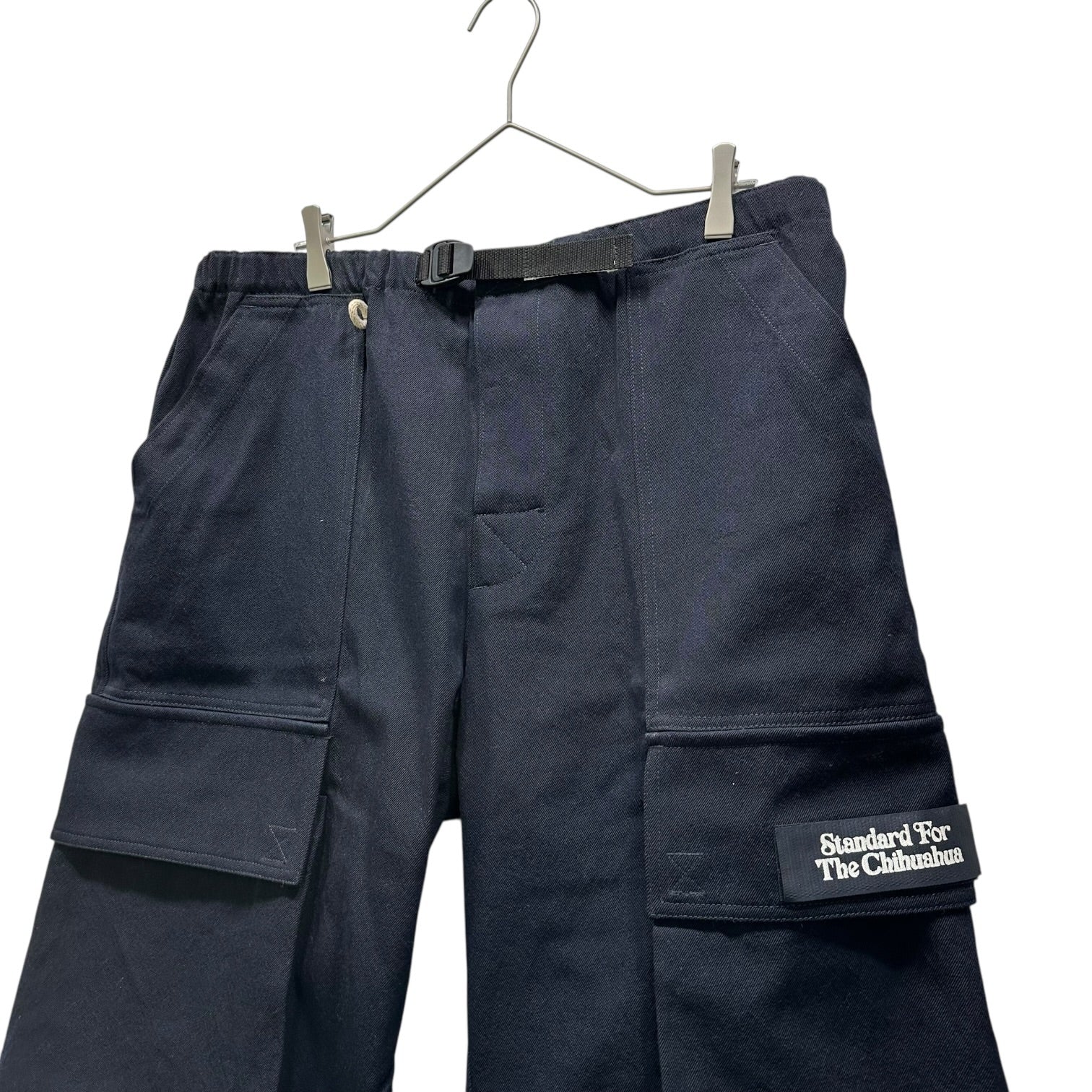 Standard For The Chihuahua(スタンダード フォー ザ チワワ) 90's Wool Cotton Wide Shorts 90年代 ウール コットン ワイド ショーツ IH351-75002JD G ダークネイビー