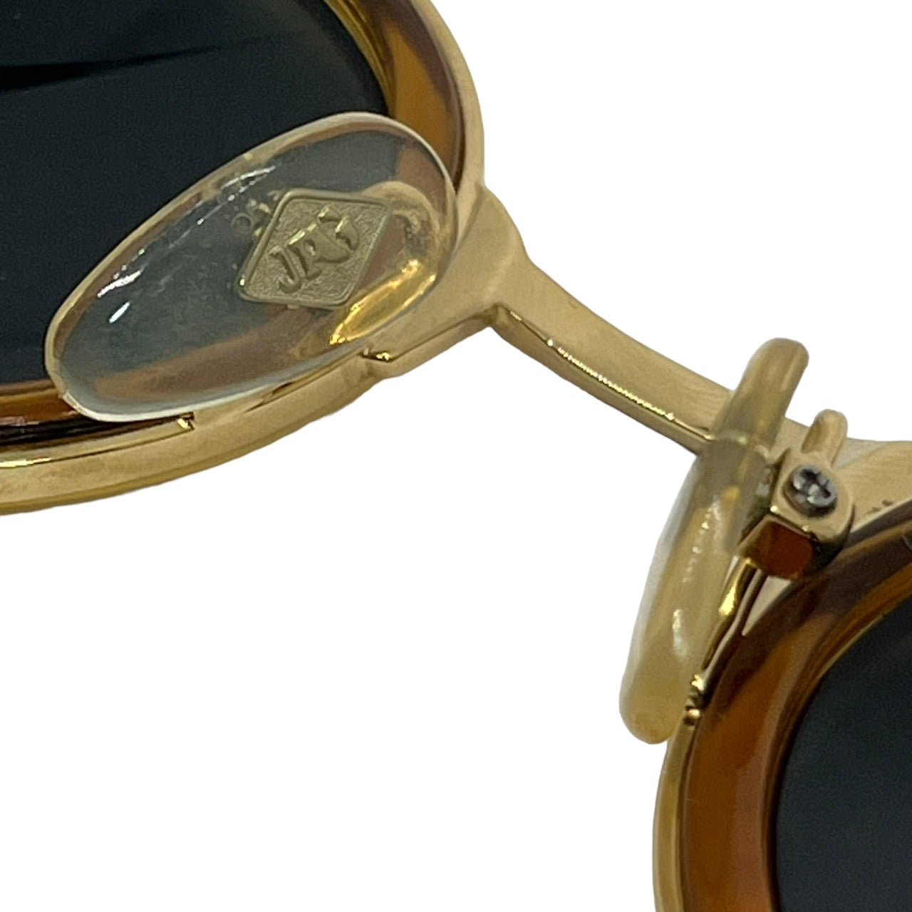 Jean Paul GAULTIER(ジャンポールゴルチエ) 90's ”JPG” logo sunglasses/ロゴサングラス 58-5201 ゴールド 90年代