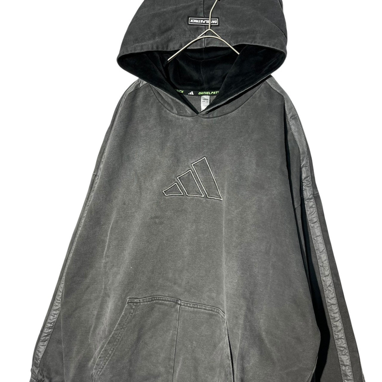 adidas×DANIEL PATRICK(アディダス×ダニエル パトリック) James Harden Hoodie ロゴ フェード プルオーバー パーカー FR5759 O グレー