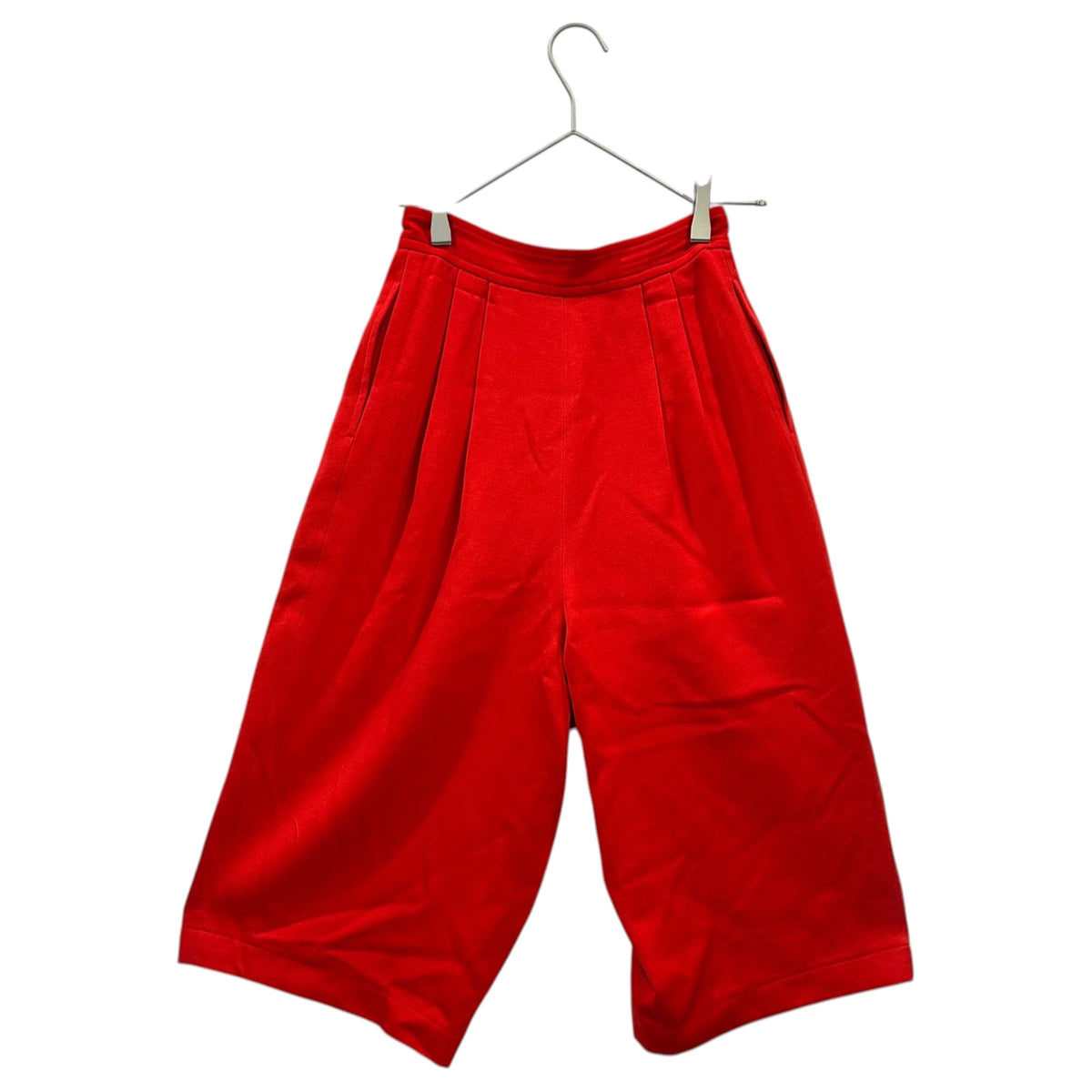 COMME des GARCONS(コムデギャルソン) 1988AW Layered-Waist Wool Shorts 重ね ウエスト ウール ハーフ パンツ GP-05007S S レッド AD1988 80s アーカイブ 稀少