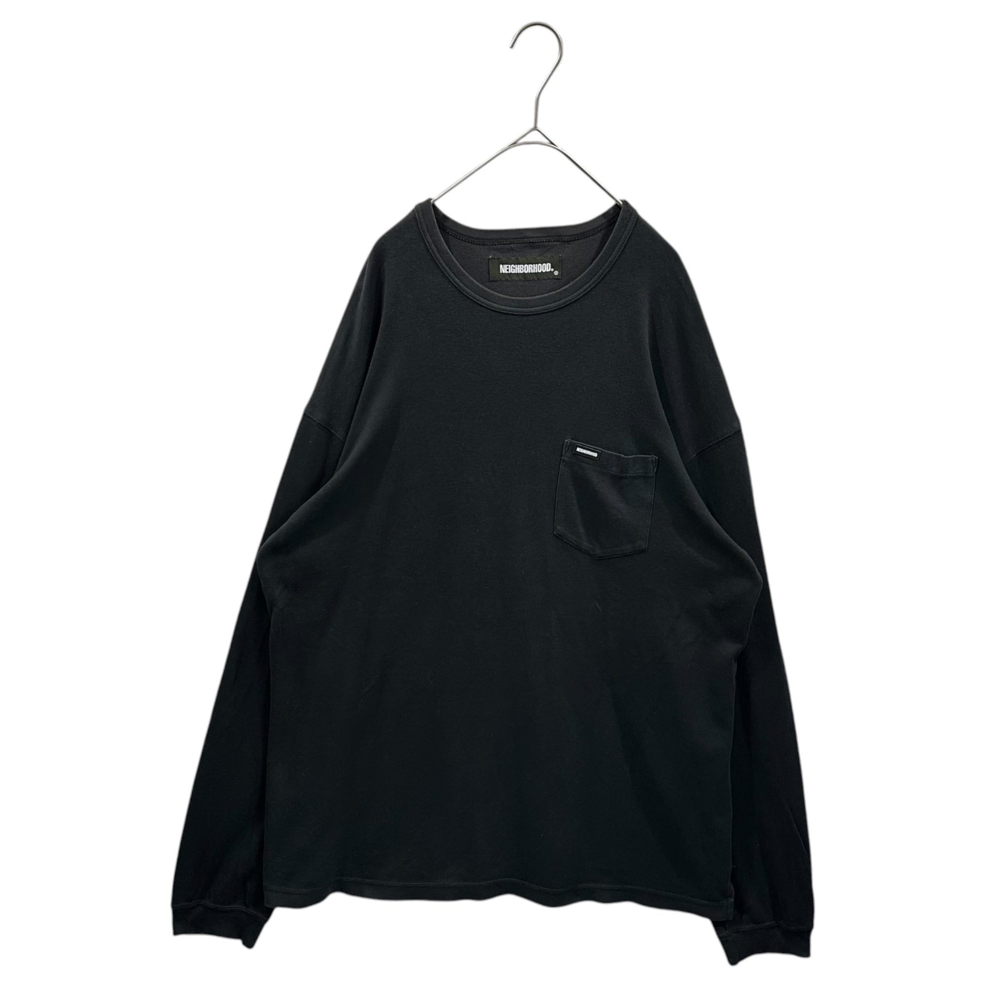 NEIGHBORHOOD(ネイバーフッド) 20ss One-point logo long-sleeved T-shirt ワンポイント ロゴ 長袖 Tシャツ 202lNH-CSM01 S ブラック