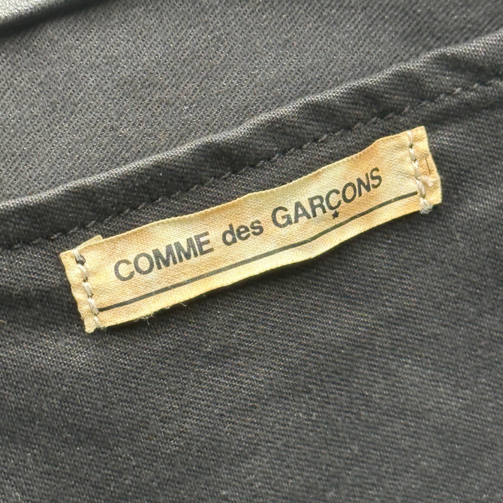 COMME des GARCONS(コムデギャルソン) Eco-Leather Boat-Shaped Tote Bag エコレザー 舟形 トート バッグ ブラック